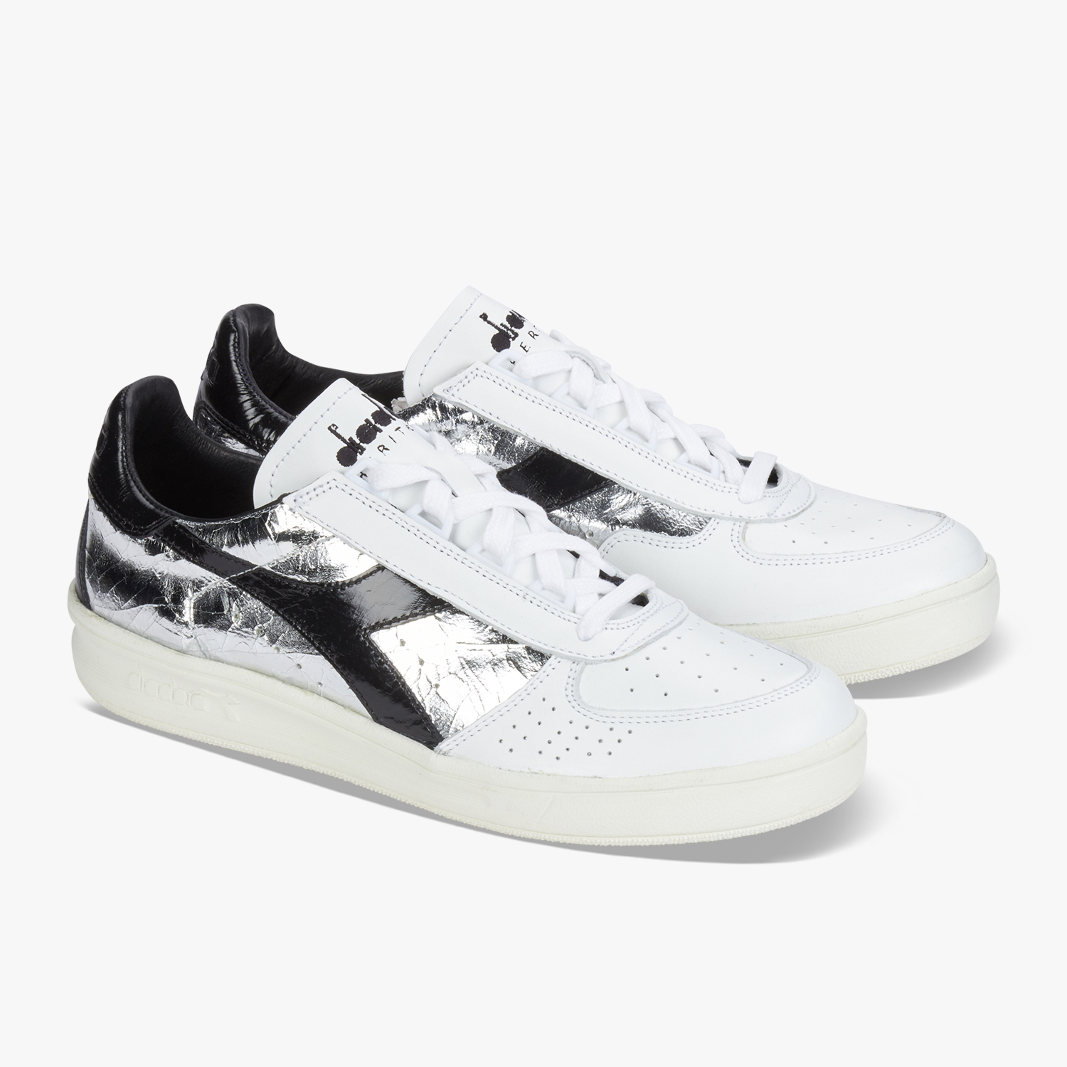 diadora b elite silver