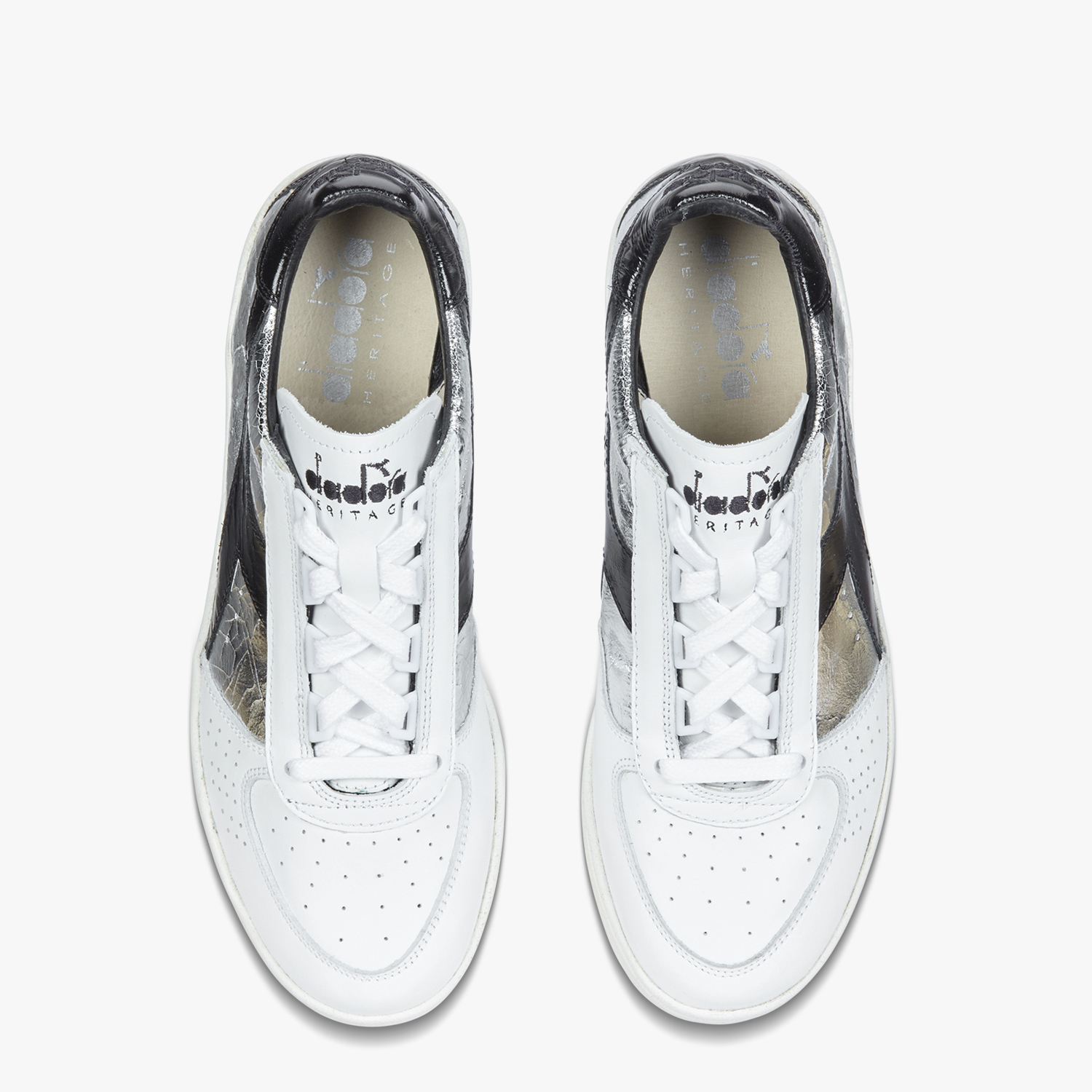 diadora b elite silver