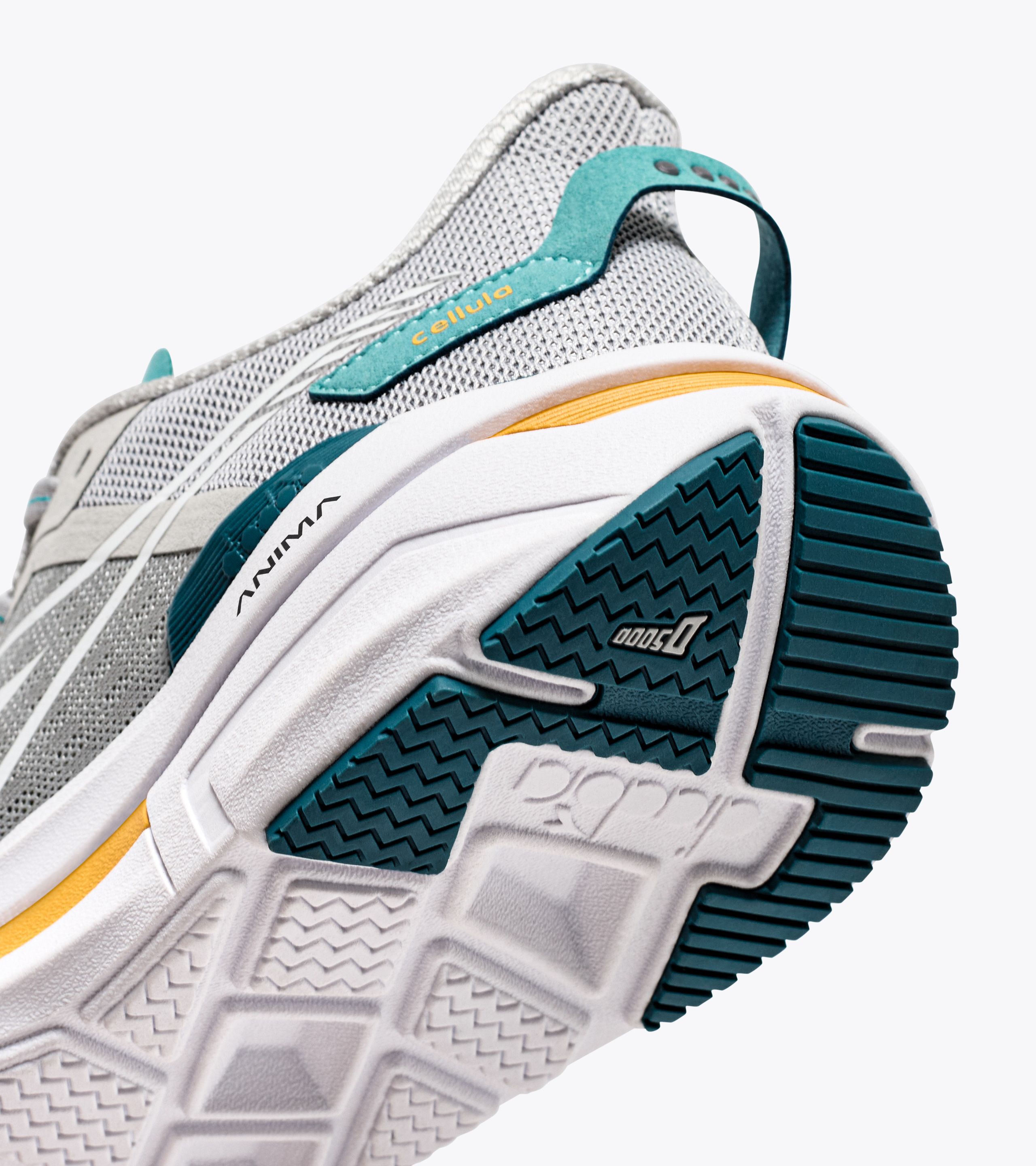 Diadora 101.180244 - CELLULA W Woman - Sneaker Donna - Colore C2609 Black/Whisper White - Taglia 36 EU - Tacco Piatto, Chiusura Con Lacci