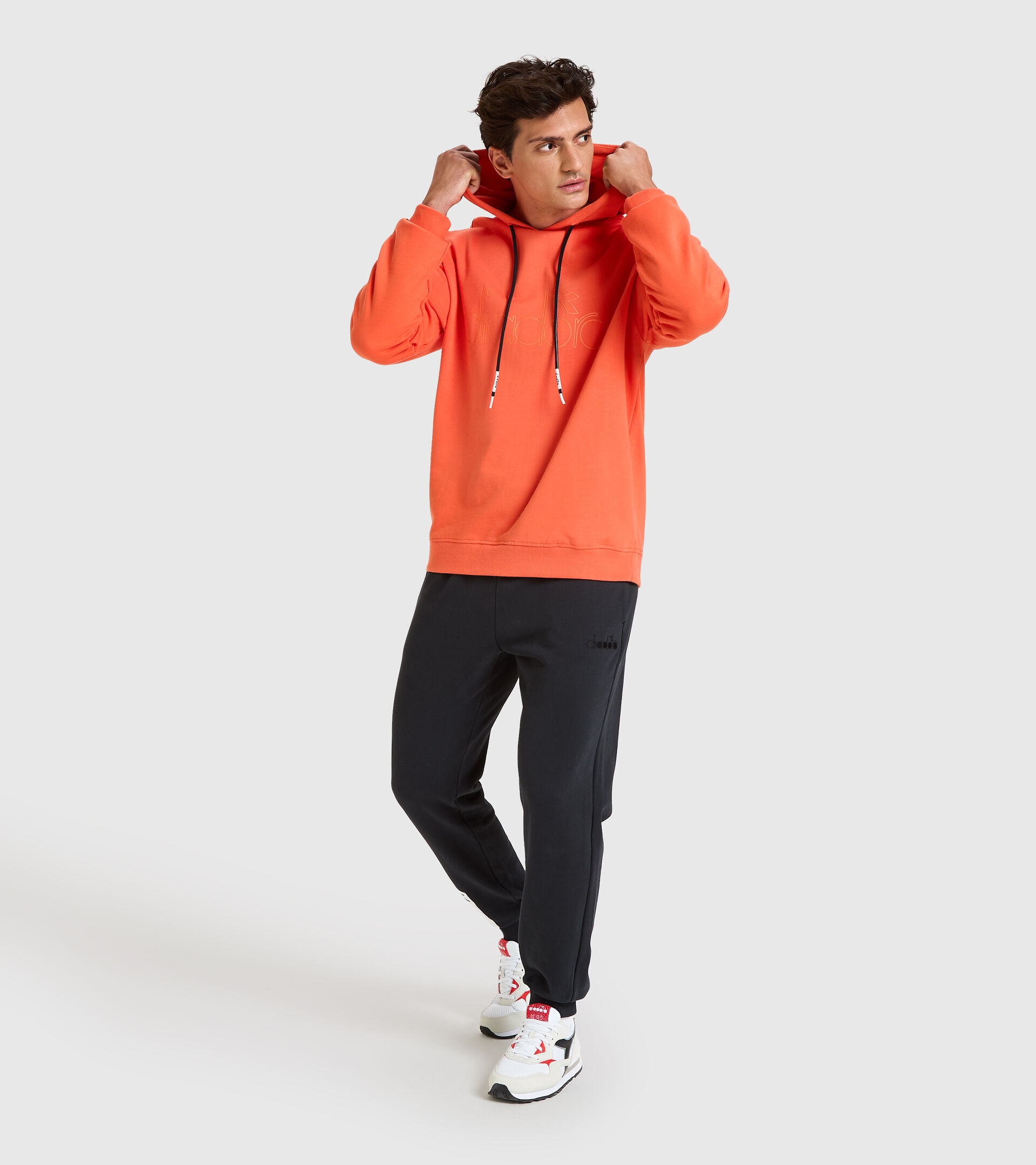 Hoodie - Unisex HOODIE DIADORA HD TIGERLILIE ROT - Diadora