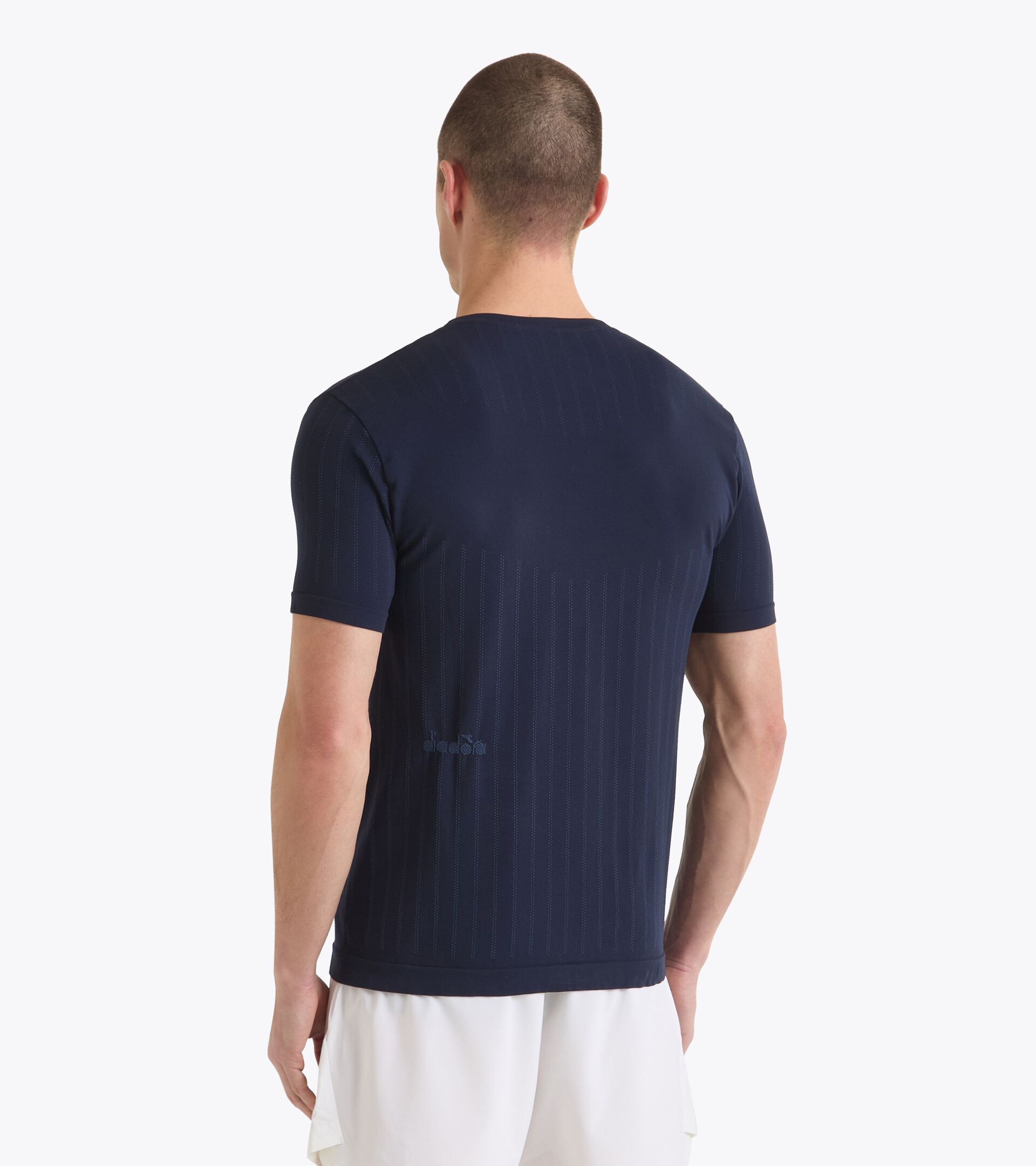 Technical t-shirt for temperature control -  Tennis - Men’s SS T-SHIRT ICON STRATOUNO BLUE CORSAIR - Diadora