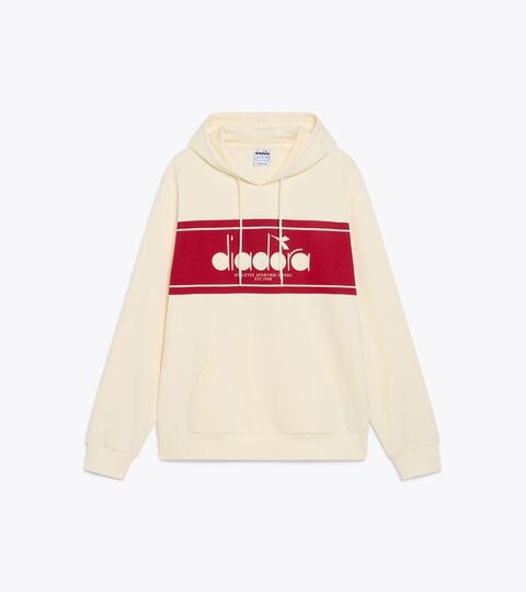 Sweatshirt mit Kapuze - Regular Fit - Herren LOGO HOODIE (FT) WISPERN WEISS - Diadora