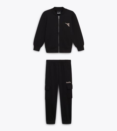 Sportanzug - Jungen JB. TRACKSUIT FZ FRIENDLY TEAM TD SCHWARZ - Diadora