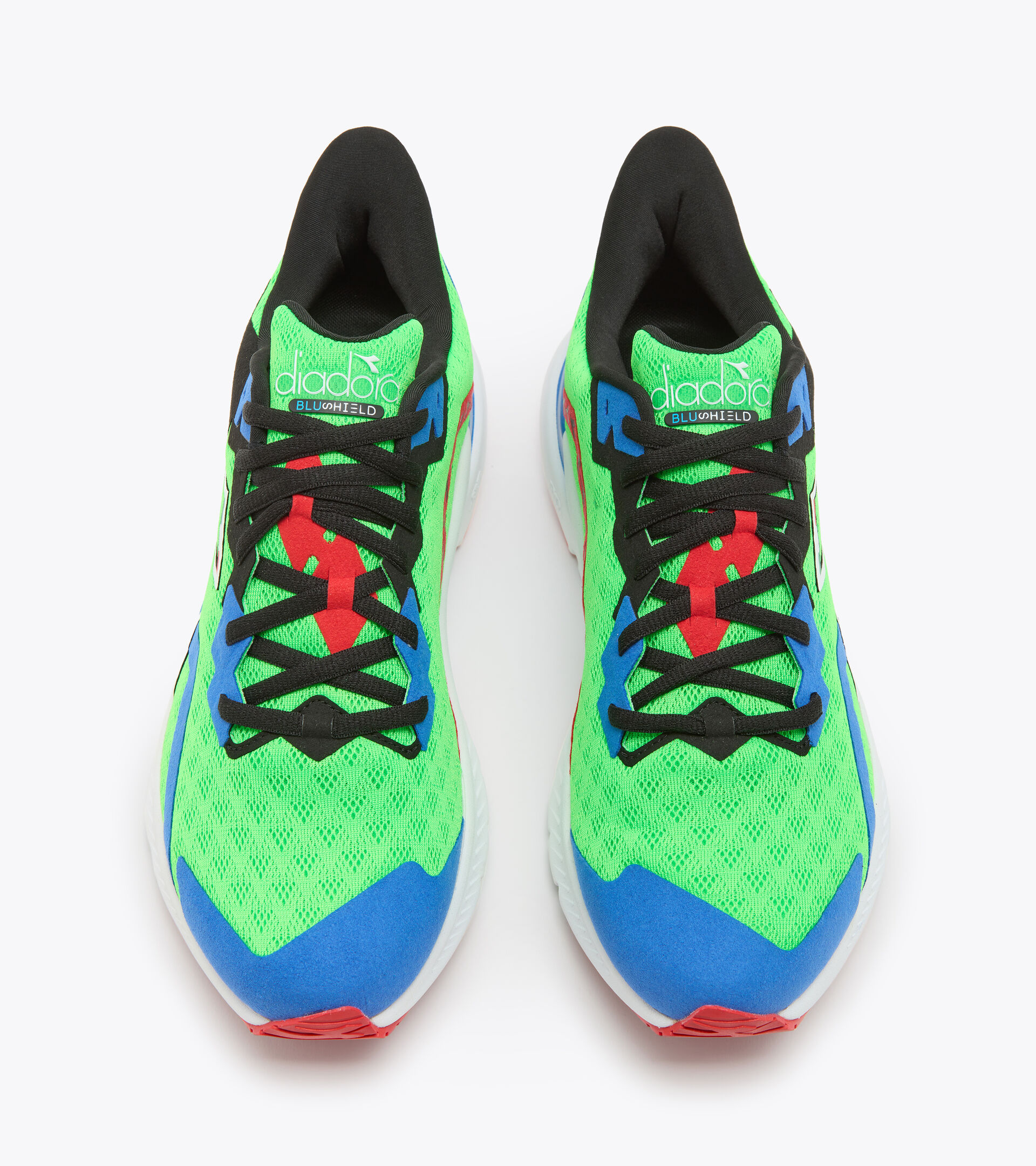 Running shoes - Men MYTHOS BLUSHIELD VOLO 3 GREEN FLUO/WHT/BLACK - Diadora