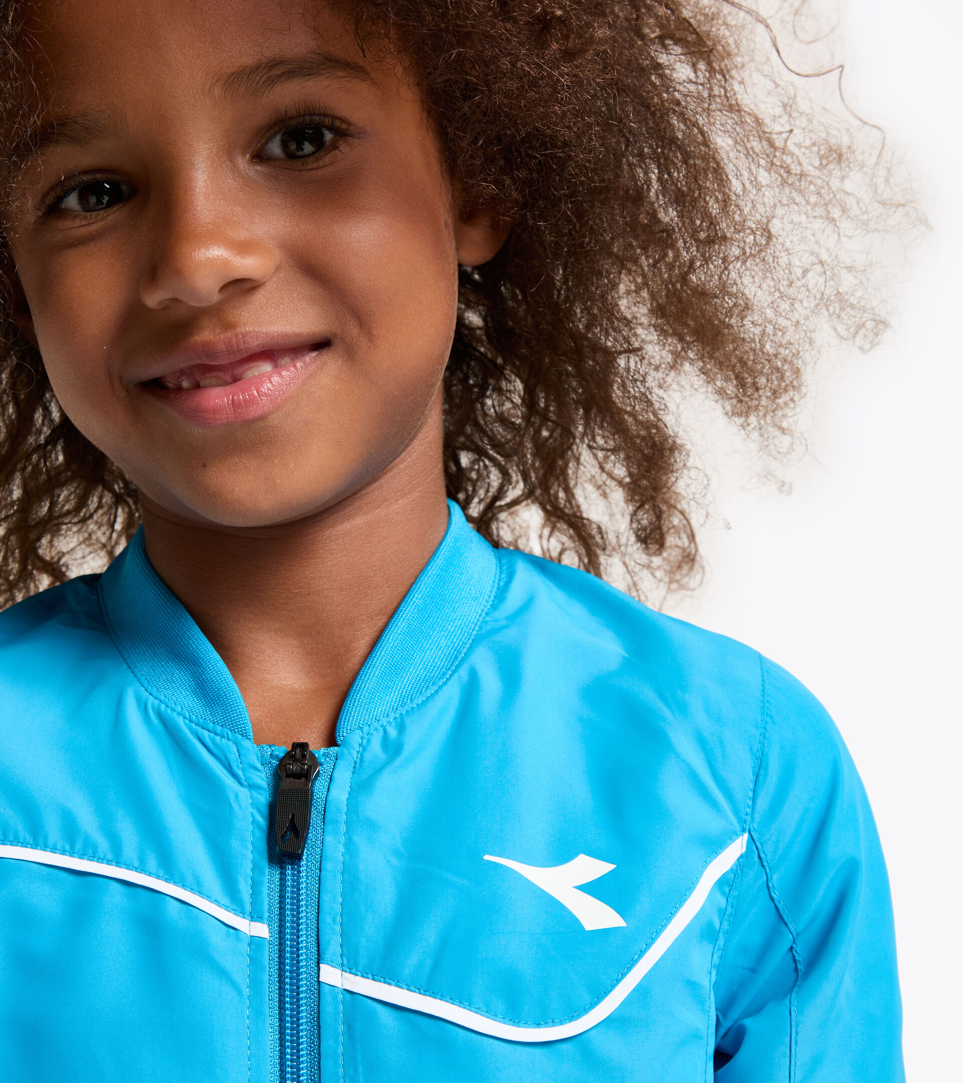 Giacca da tennis - Bambina G. JACKET COURT AZZURRO FLUO - Diadora