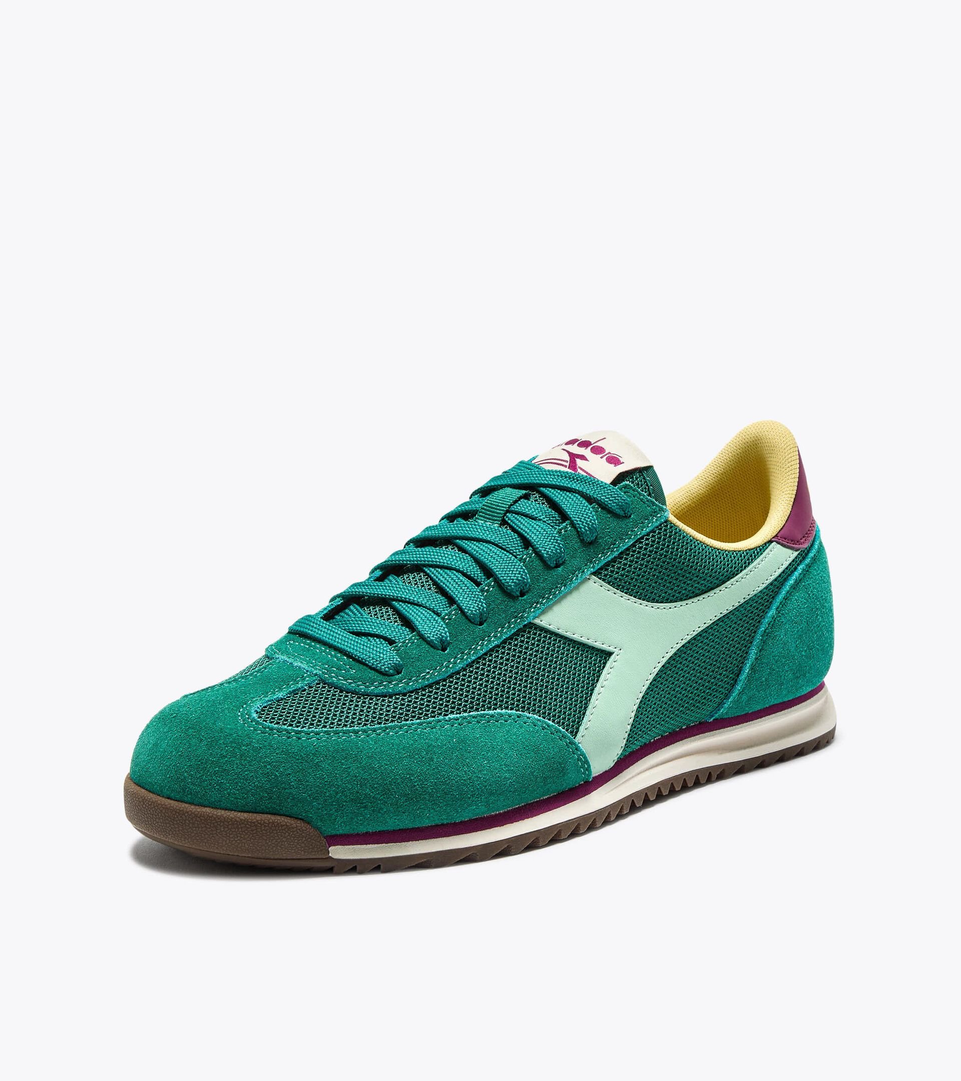 Low-profile suede sneaker - All-gender CROSS BEAR GRASS /GRAYED JADE - Diadora