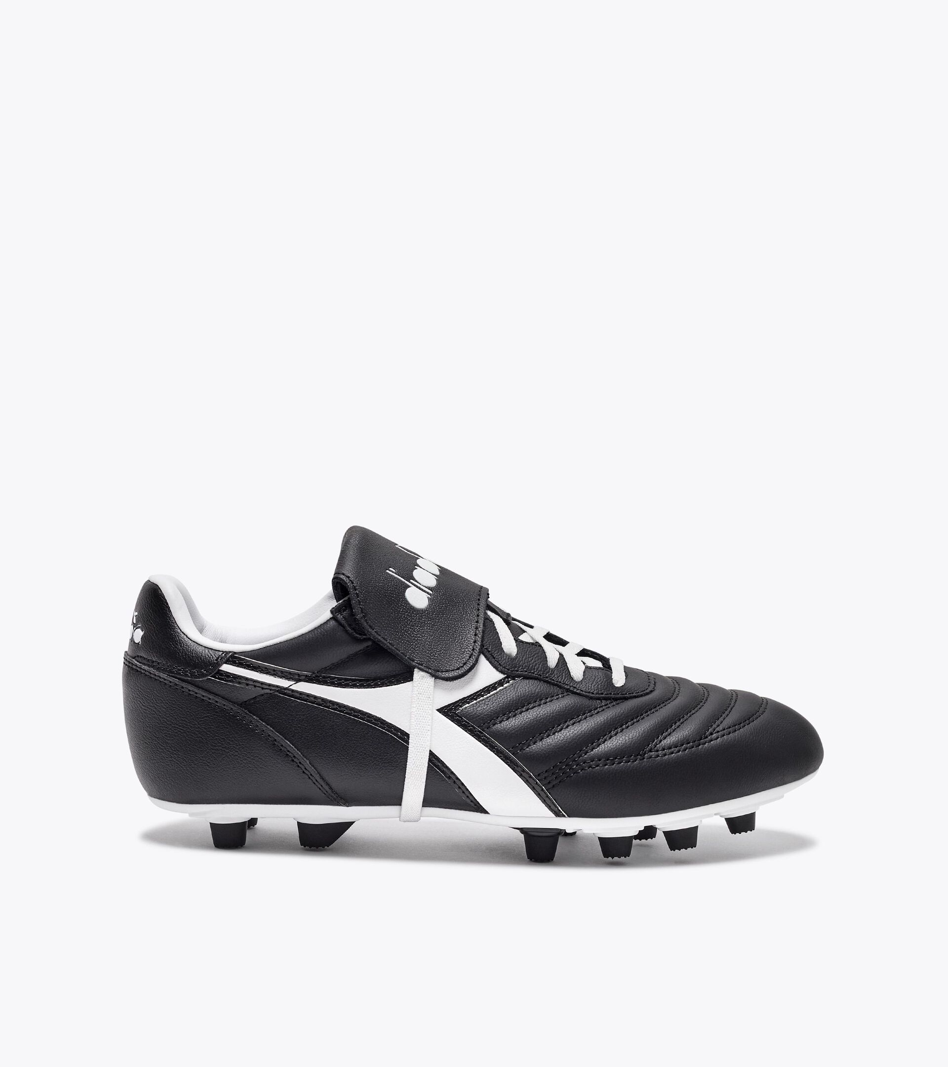 Calcio boots for firm ground - Men's BRASIL OG LT T MDPU BLACK /WHITE - Diadora