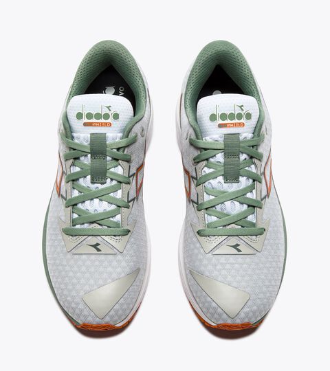 MYTHOS BLUSHIELD 10 VORTICE, WHITE/ICEBERG GREEN Running shoe - Cushioning and protection - Men’s
MYTHOS BLUSHIELD 10 VORTICE WHITE/ICEBERG GREEN - Diadora