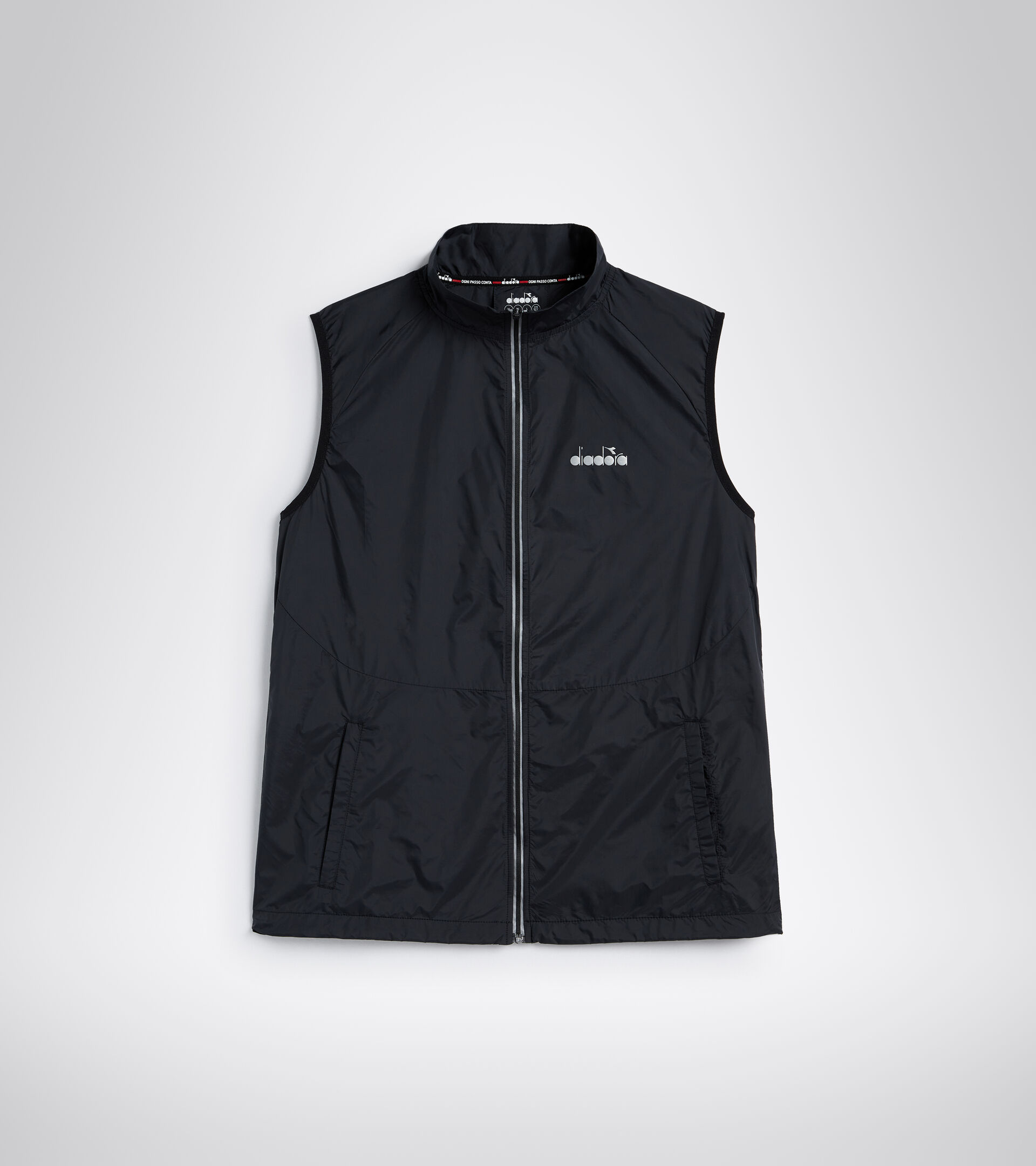 Gilet da running - Donna L. PACKABLE VEST NERO - Diadora