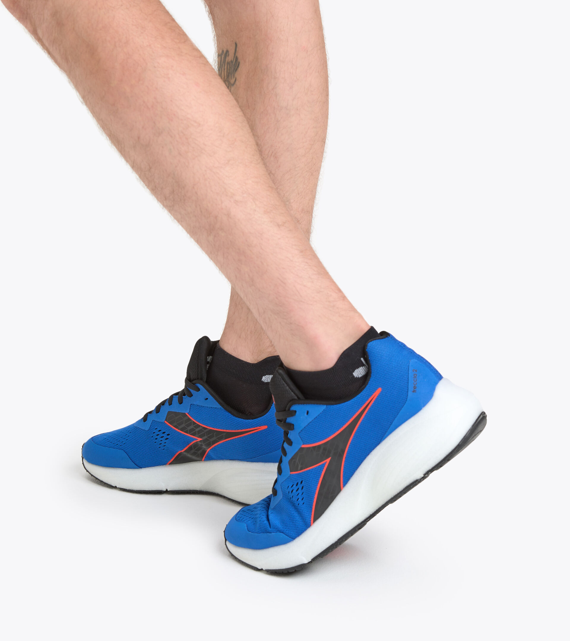 Chaussures de running - Homme FRECCIA 2 TURC MER BLEU/ROUGE MANDARIN - Diadora