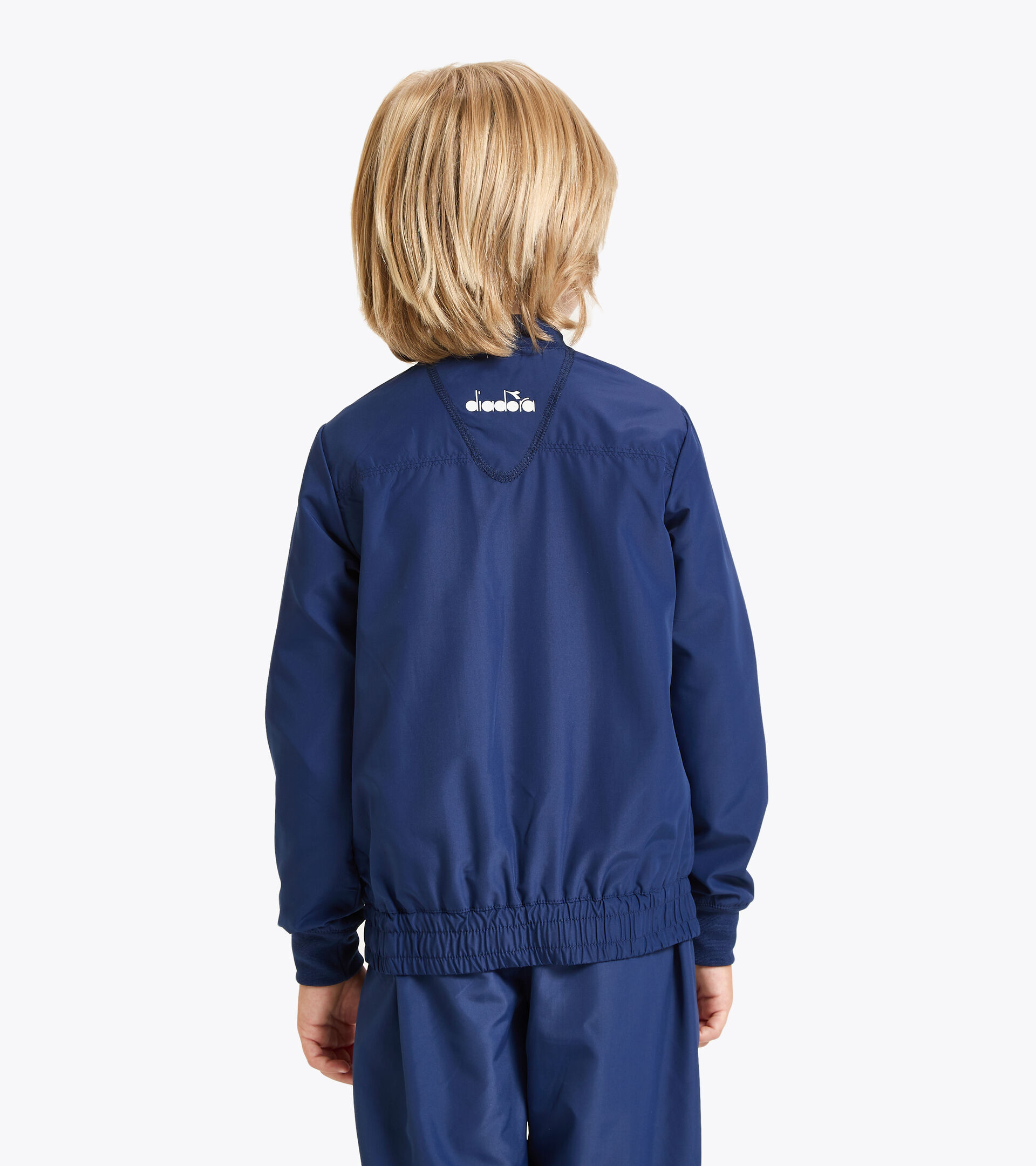 Tennis jacket - Junior J. JACKET COURT SALTIRE NAVY - Diadora