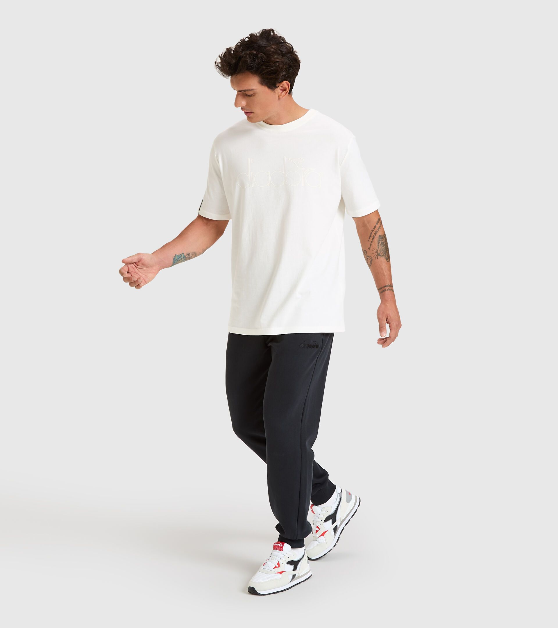 T-shirt - Unisexe T-SHIRT SS DIADORA HD BLANCHE - Diadora