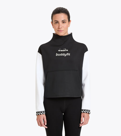 T-shirt de d’entraînement pour femme L. SWEAT BUDDYFIT NOIR - Diadora
