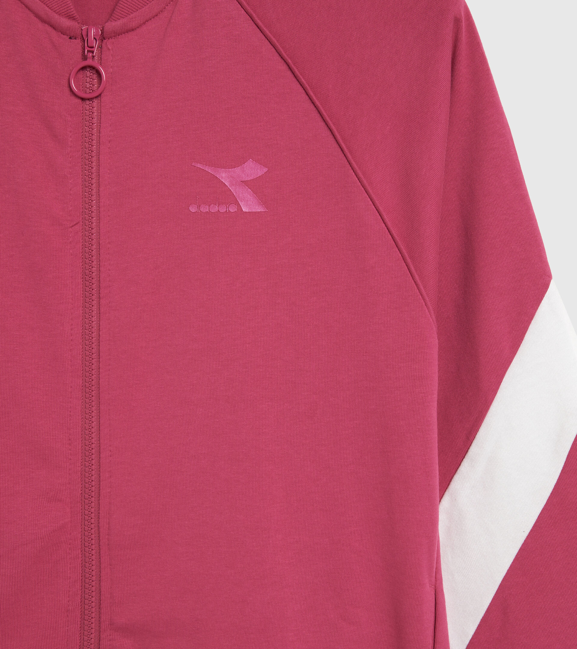 Chándal deportivo de algodón - Mujer L.TRACKSUIT FZ CORE ROSA IBIS - Diadora