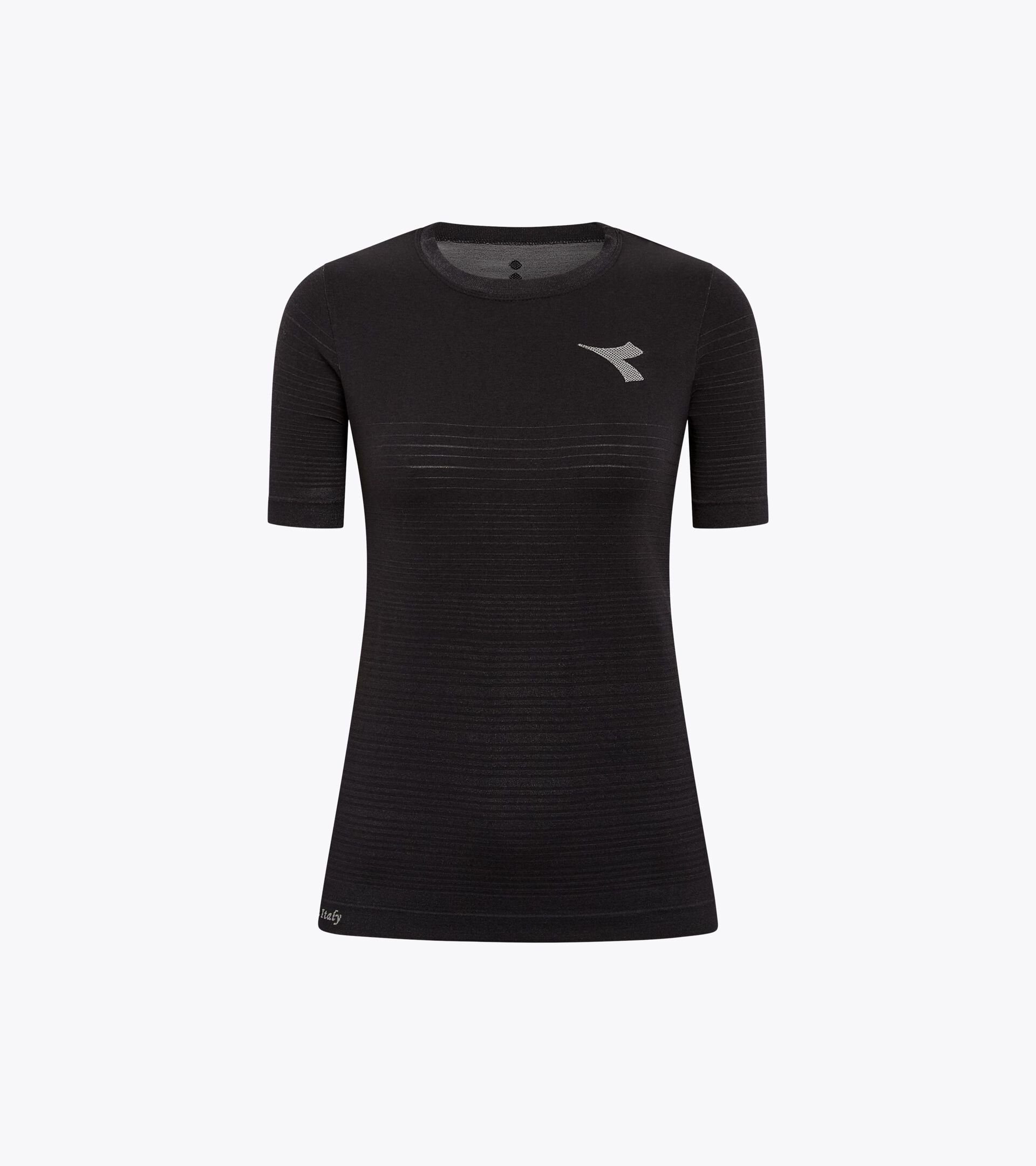 Technical t-shirt for temperature control - Running - Women’s L. SS T-SHIRT STRATOUNO BLACK - Diadora