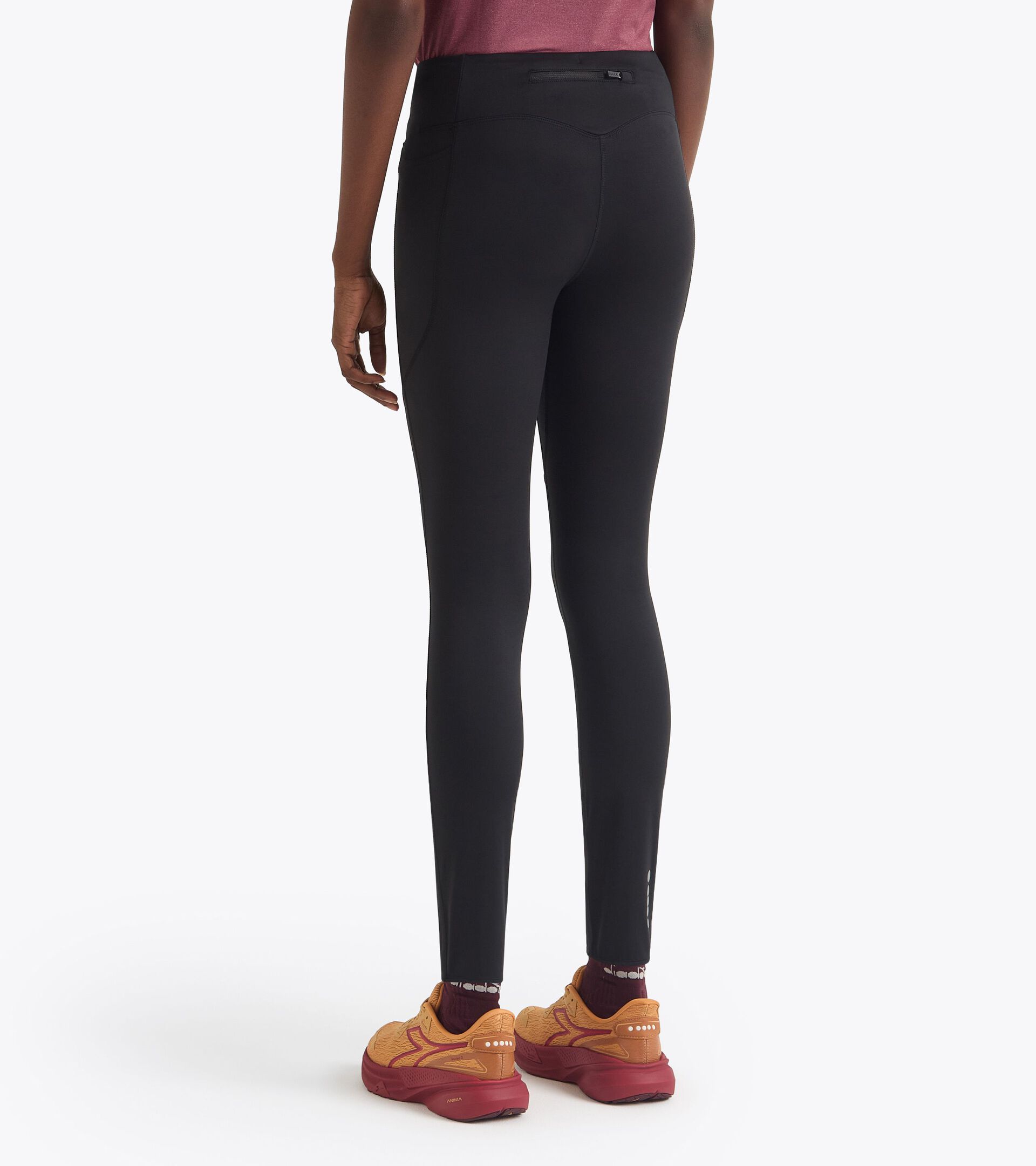 Mallas de running para invierno§Mujer L. TIGHTS RUN CREW NEGRO - Diadora