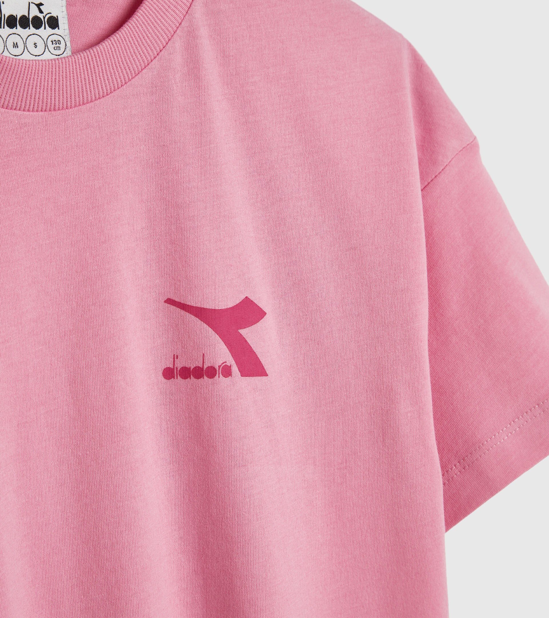 Camiseta de algodón juvenil - Unisex JU.T-SHIRT SS RAINBOW LILAS SACHET - Diadora