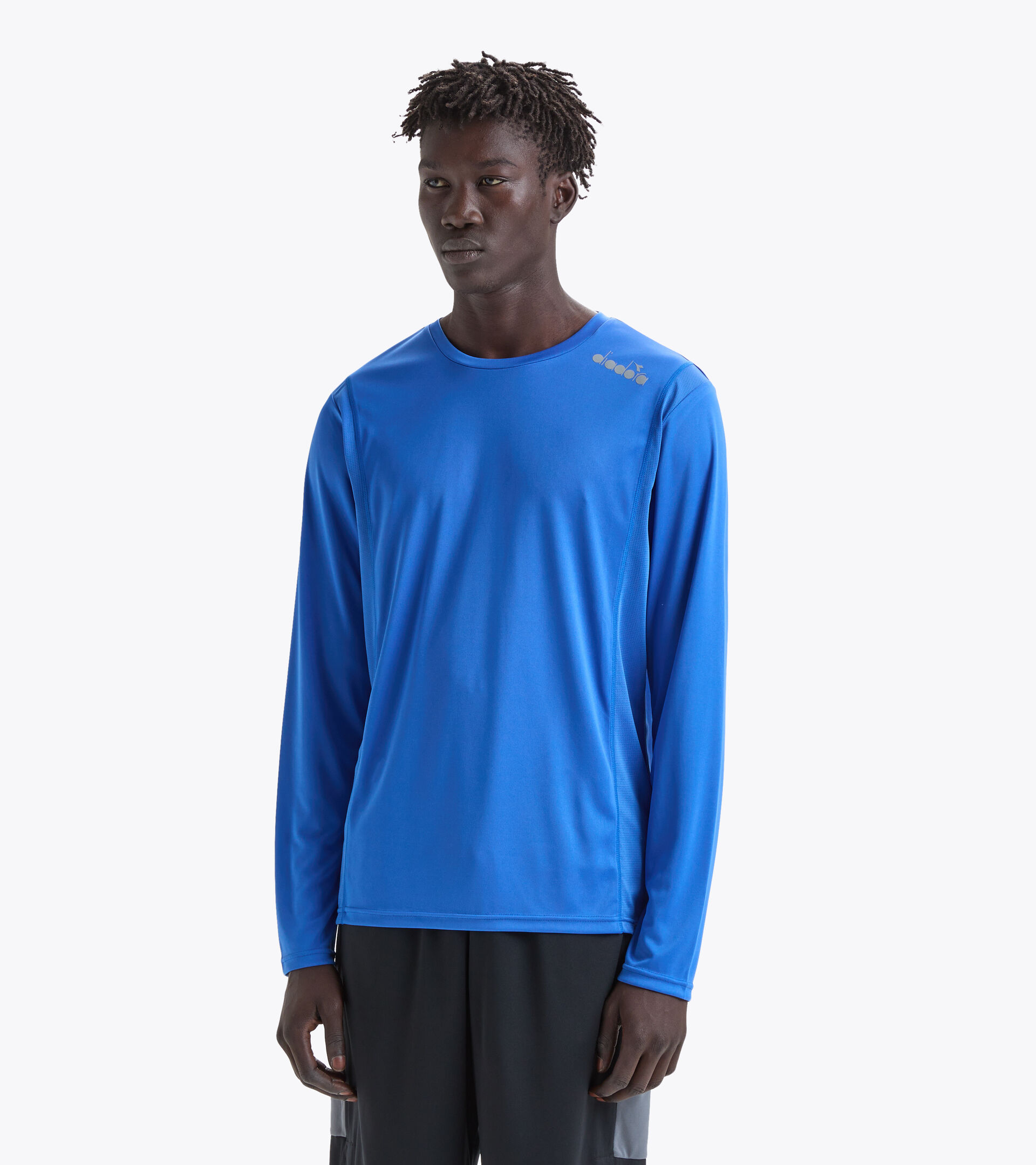 Running T-shirt - Men LS CORE TEE TURKISH SEA - Diadora