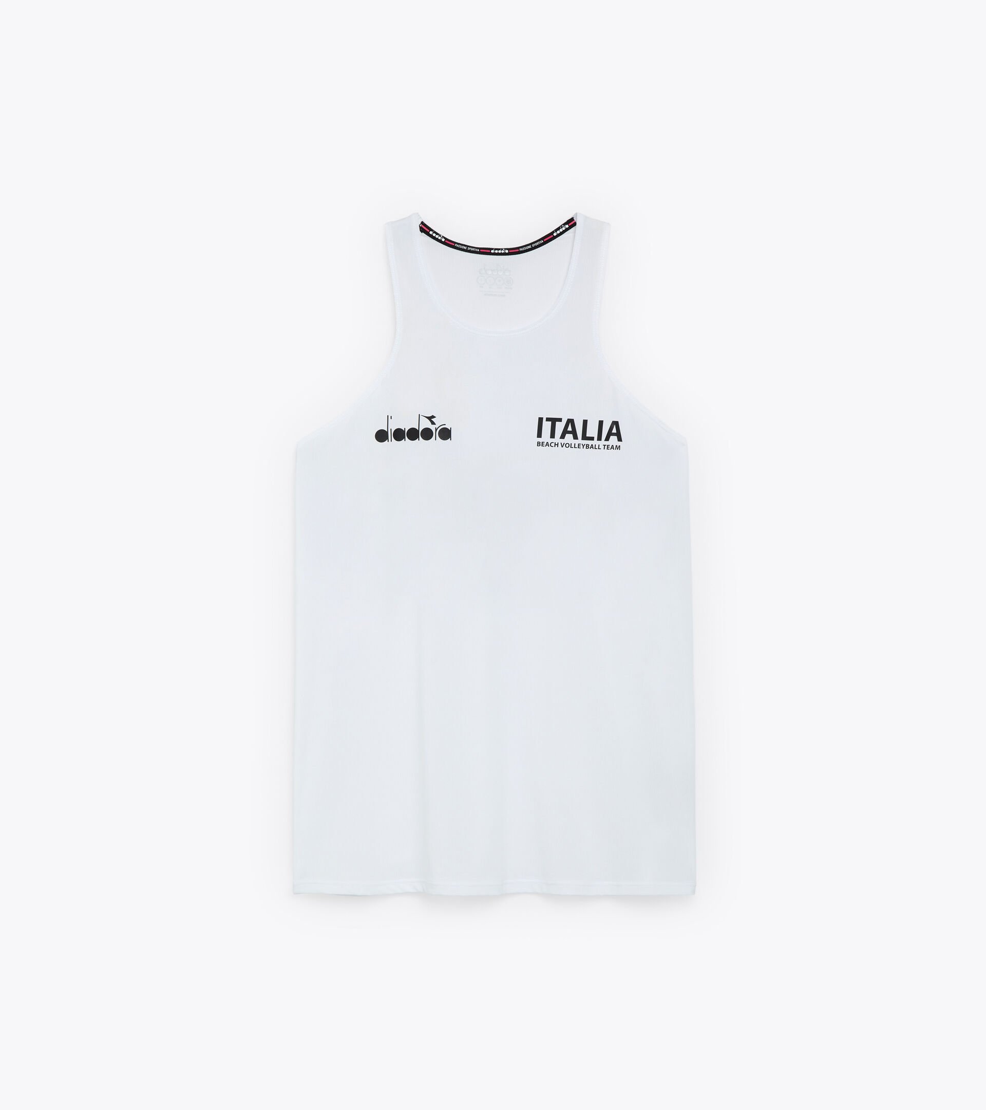 Ärmelloses Shirt für Damen - Beachvolleyball-Mannschaft Italien CANOTTA ALLENAMENTO DONNA BV23 ITALIA STRAHLEND WEISSE - Diadora