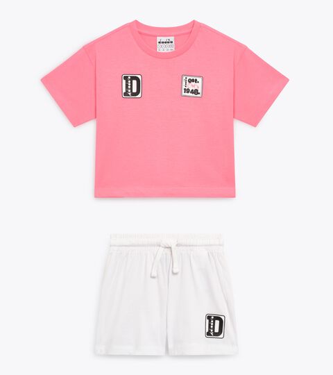 Sports set - T-shirt and shorts - Girls
 JG. SET ESS. SPORTS SS PINK LEMONADE - Diadora