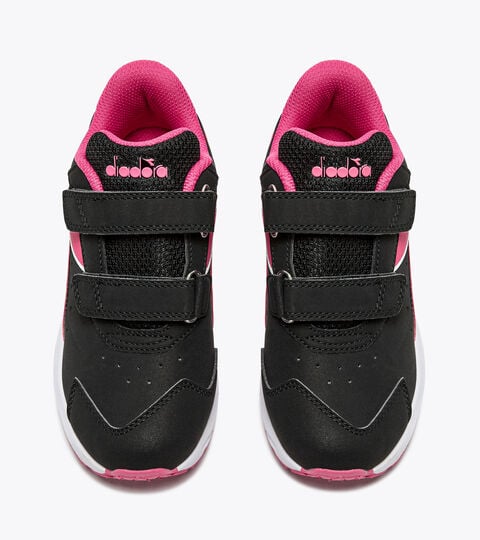 FALCON 4 SL JR V, BLACK/RASPBERRY SORBET Junior running shoe - Unisex FALCON 4 SL JR V BLACK/RASPBERRY SORBET - Diadora