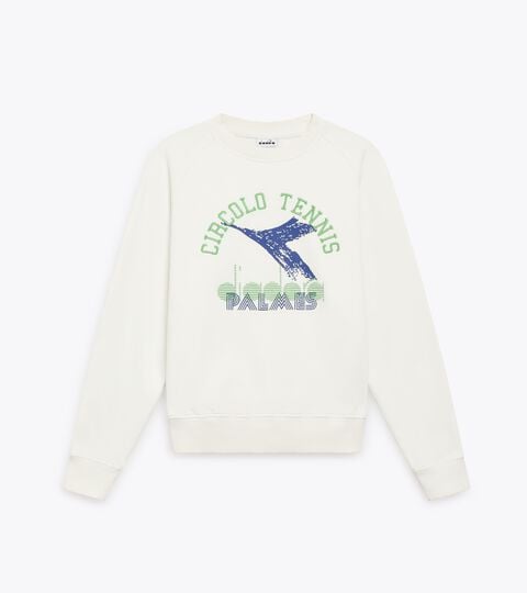 SWEATSHIRT CREW LEGACY, SNOW WHITE Sweatshirt - Legacy collection SWEATSHIRT CREW LEGACY SNOW WHITE - Diadora