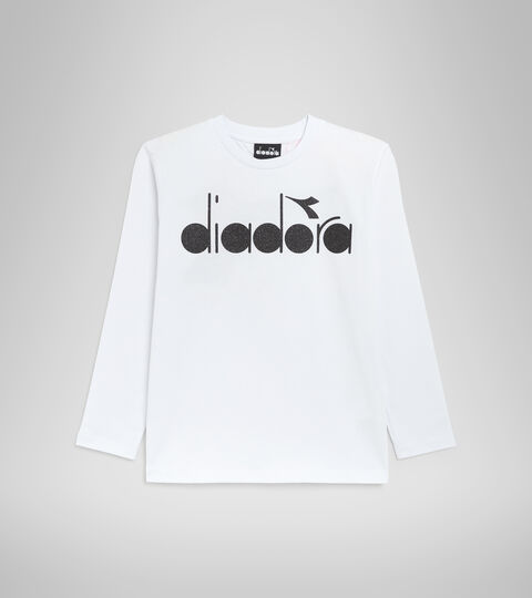 JG.T-SHIRT LS D, MARSHMALLOW T-Shirt mit langen Ärmeln - Mädchen JG.T-SHIRT LS D MARSHMALLOW - Diadora