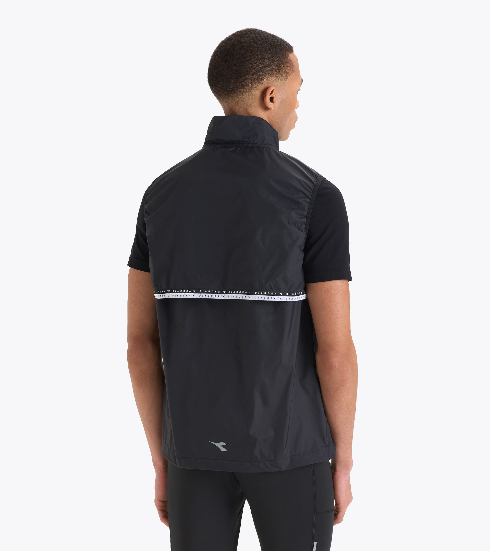 Chaleco cortavientos - Hombre PACKABLE VEST NEGRO - Diadora