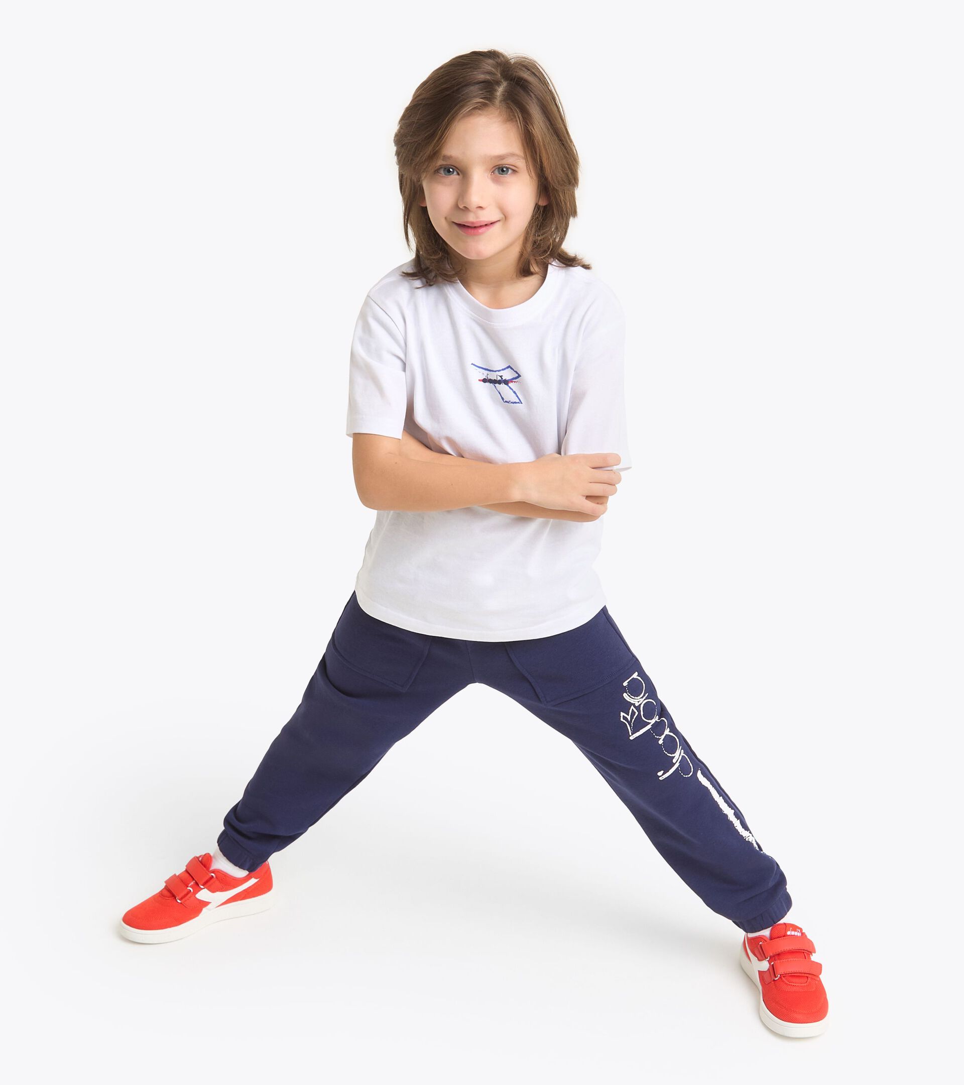 Pantaloni della tuta fantasia graffiti - Bambino JB. PANTS GRAFFITI BLU PROFONDO - Diadora