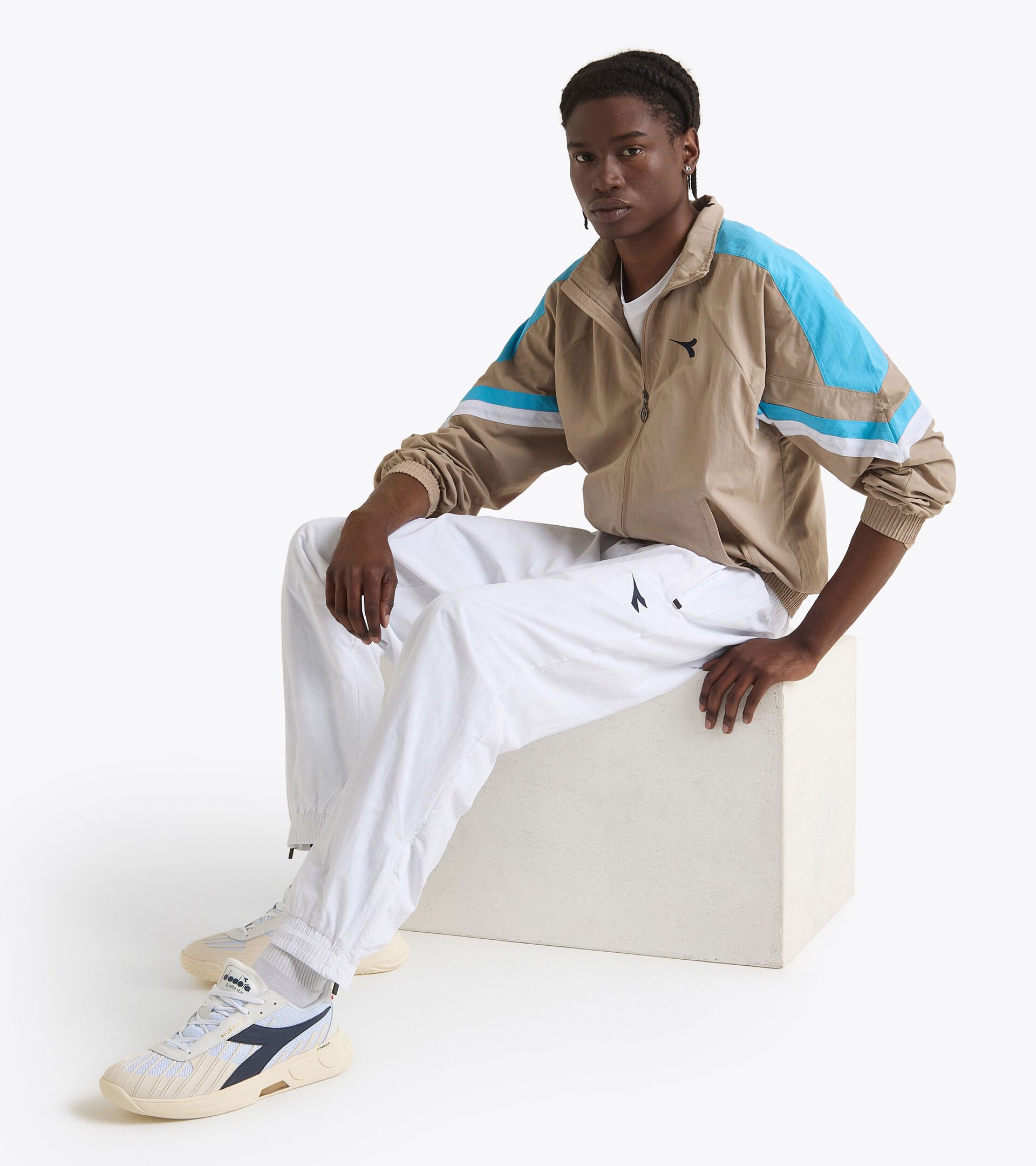 Ch&aacute;ndal de tenis de tasl&aacute;n - Competici&oacute;n - Para todos los g&eacute;neros U. TRACK PANTS MATCH BLANCO VIVO - Diadora