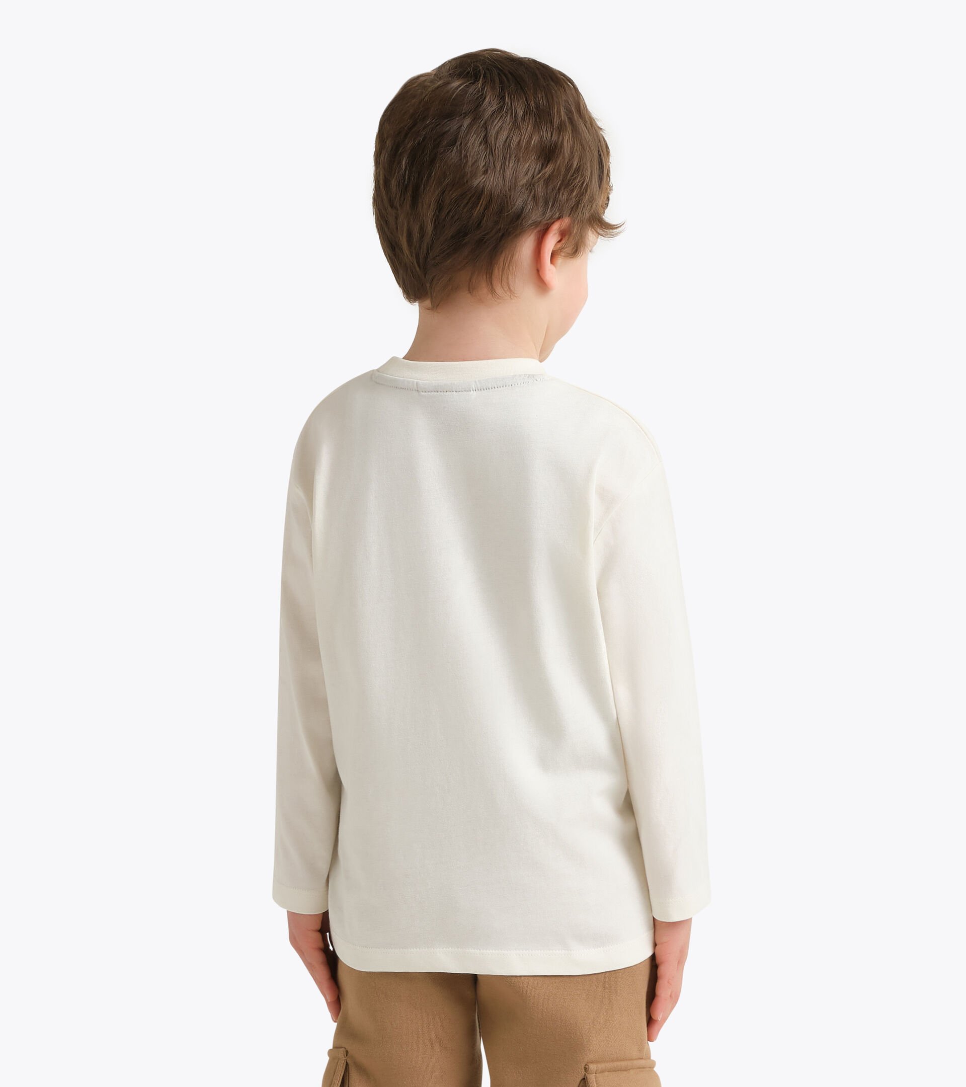 Camiseta de manga corta - Ni&ntilde;os/Adolescentes JB. T-SHIRT LS FRIENDLY TEAM TD CREAM - Diadora