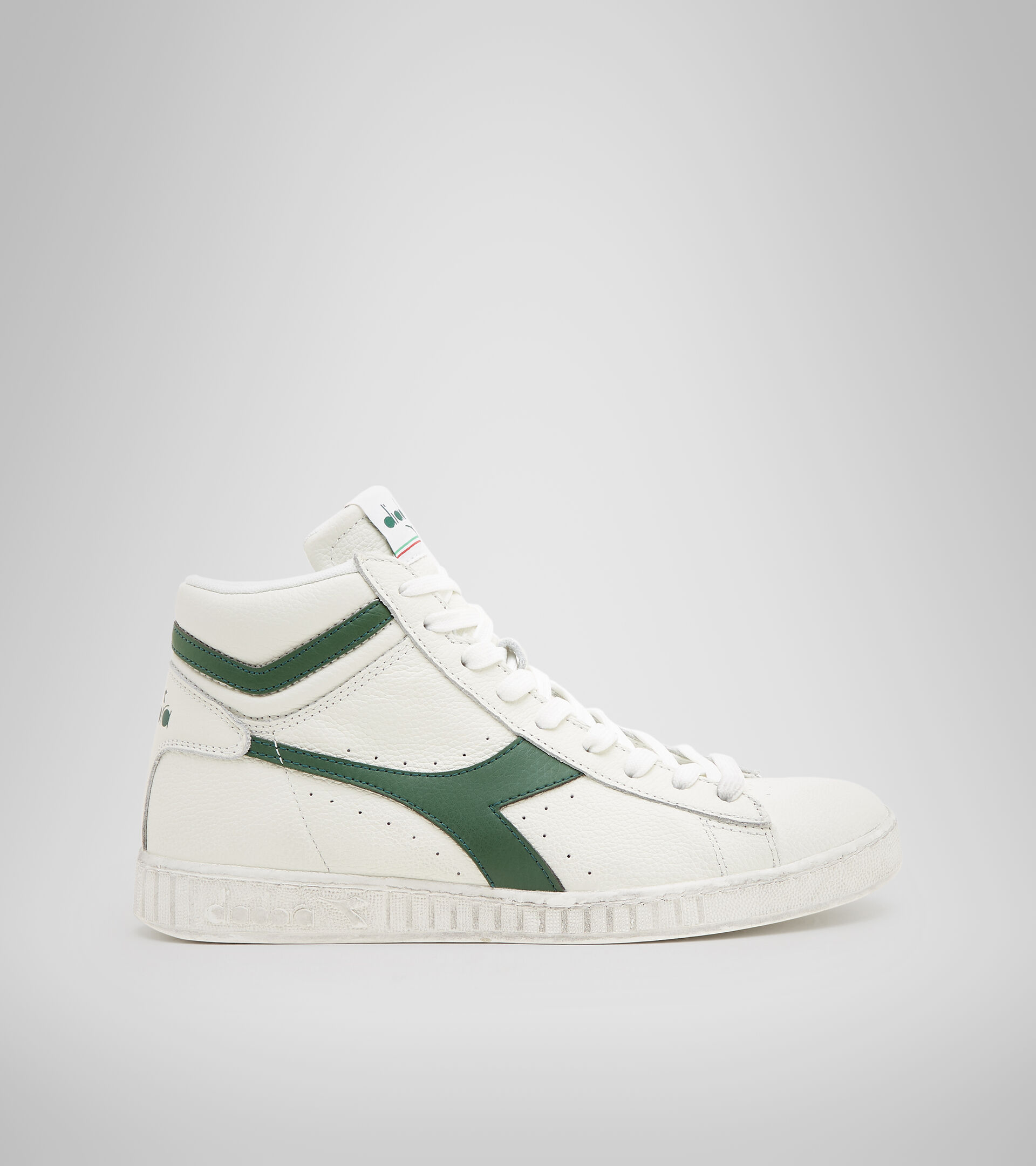 Footwear Sportswear UNISEX GAME L HIGH WAXED BIANCO/FOGLIAME Diadora