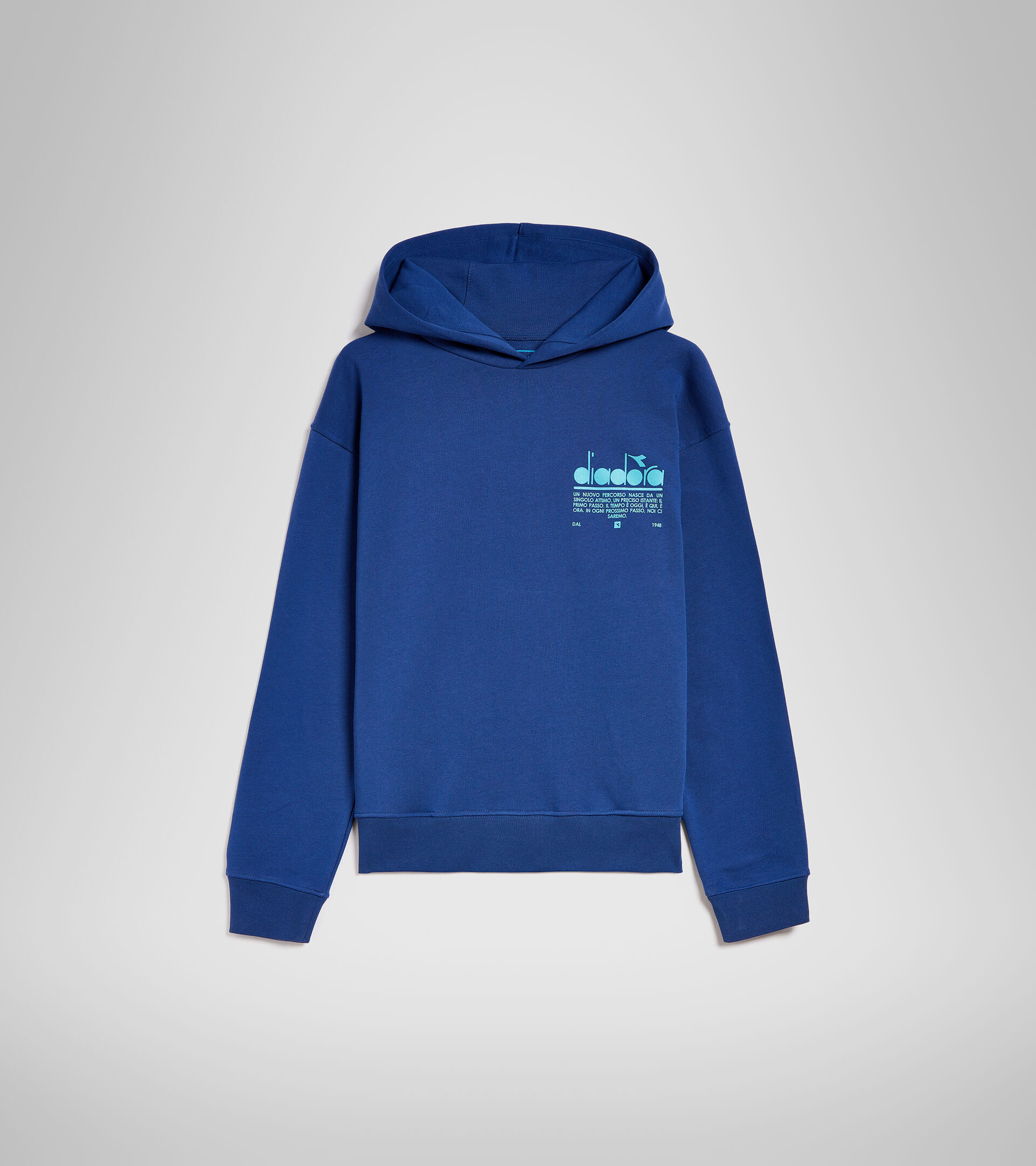 Sudadera de algodón - Unisex HOODIE MANIFESTO AZUL FINCA - Diadora