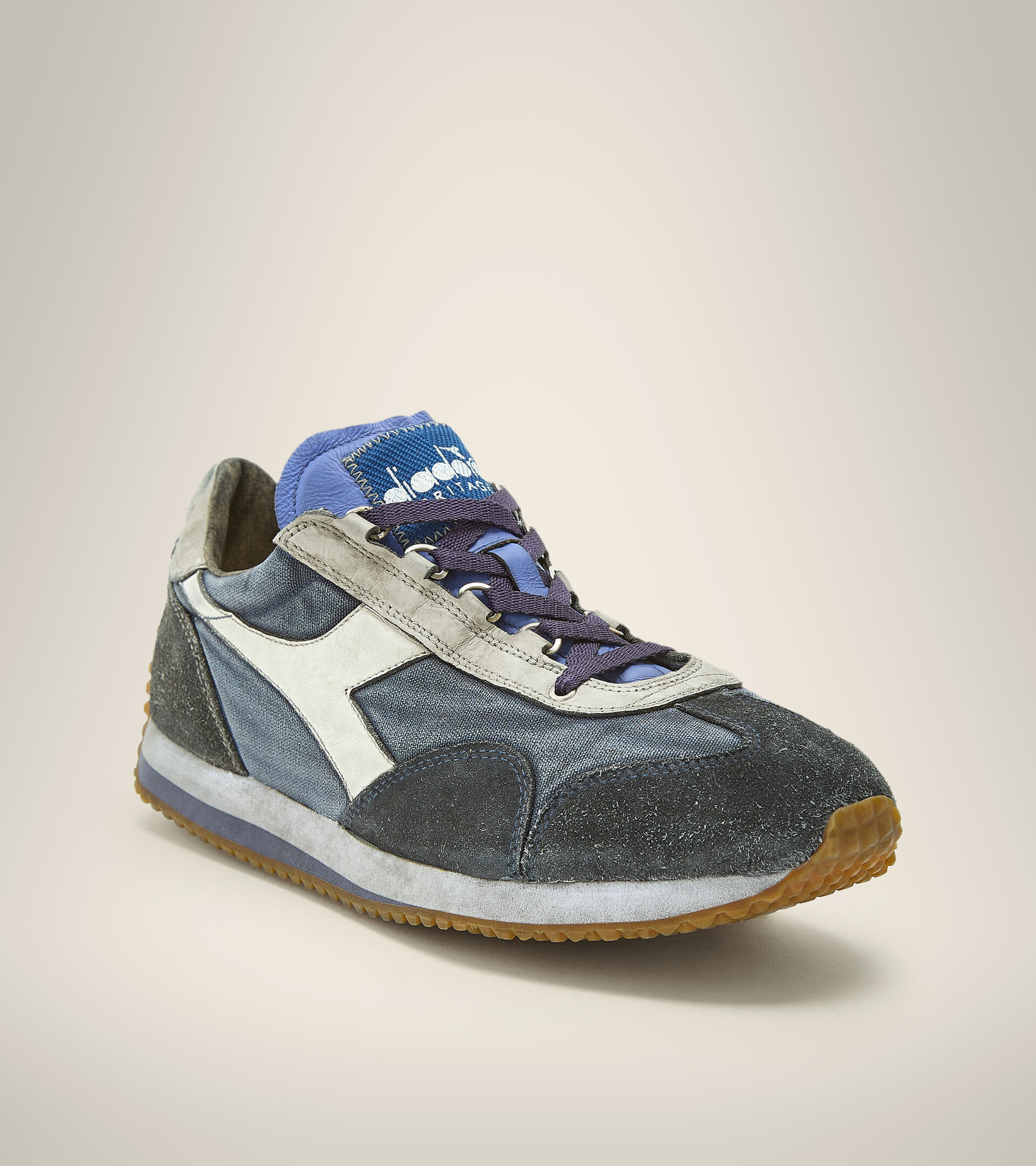 Heritage shoe - Unisex EQUIPE H DIRTY STONE WASH EVO VIOLET STORM - Diadora