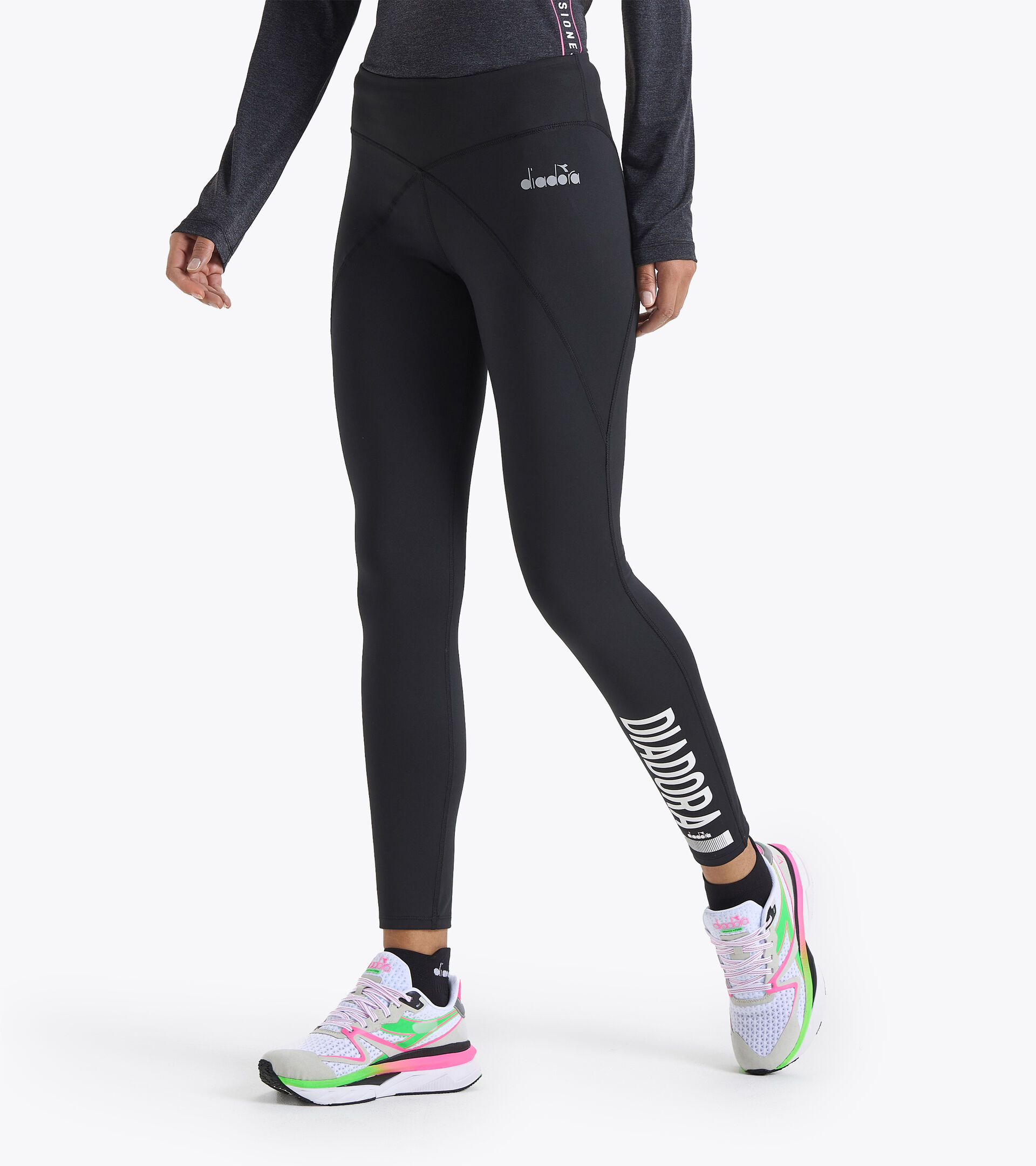 Leggings de running - Femme L. TIGHTS BE ONE NOIR - Diadora