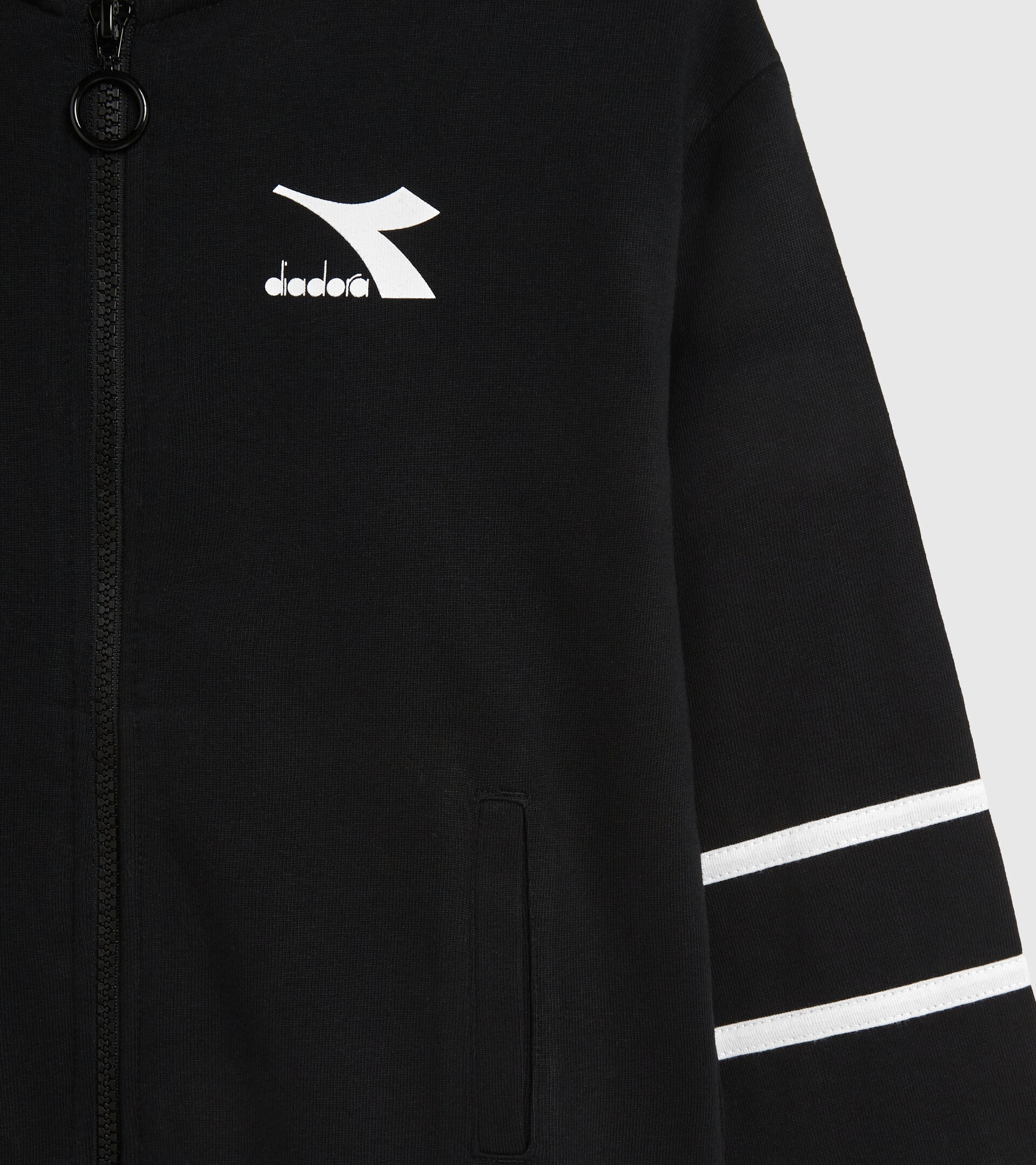 Junior sports tracksuit - Unisex JU.TRACKSUIT FZ RAINBOW BLACK - Diadora