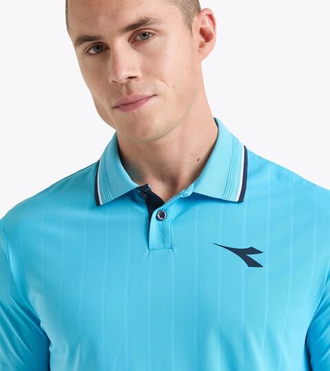 Tennis polo shirt - Competition - Men’s SS POLO ICON SKY BLUE INTENSE - Diadora