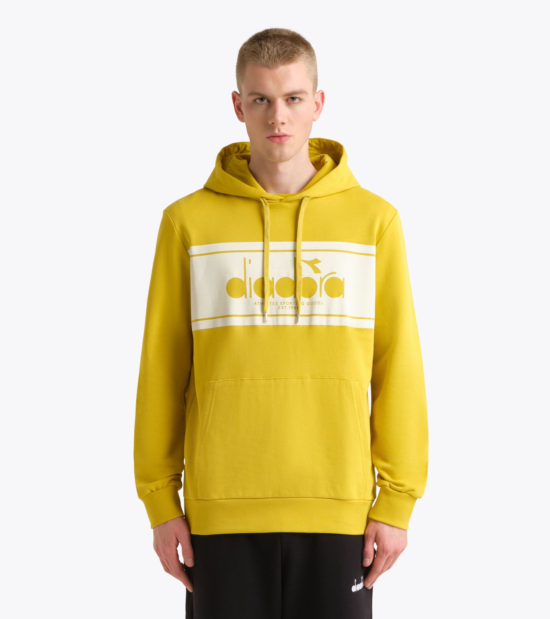 Color block hoodie - All-Gender HOODIE LOGO YELLOW BALL - Diadora