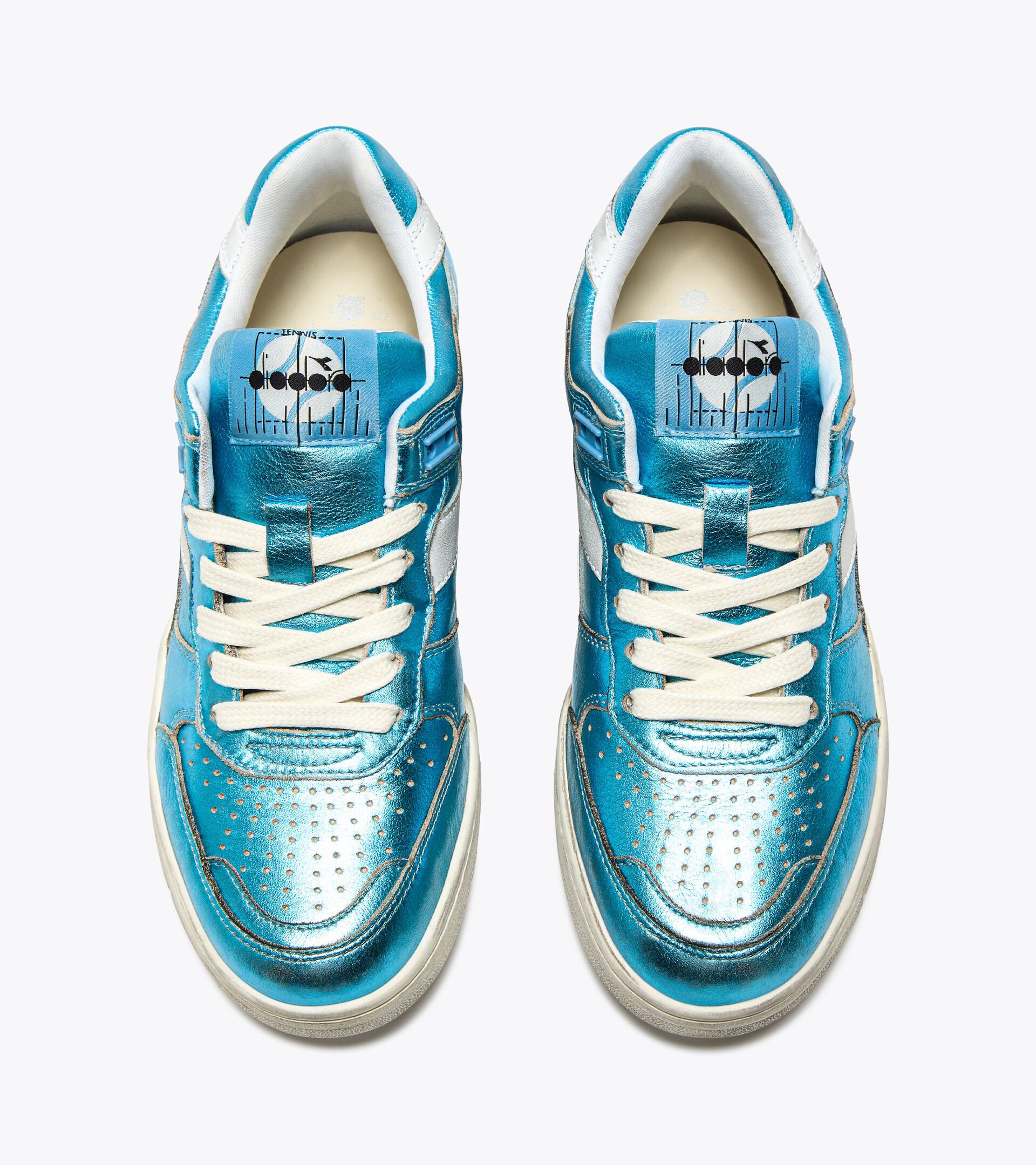 Heritage leather sneaker - Women’s B.560 METALLIC WN HERITAGE BLUE - Diadora