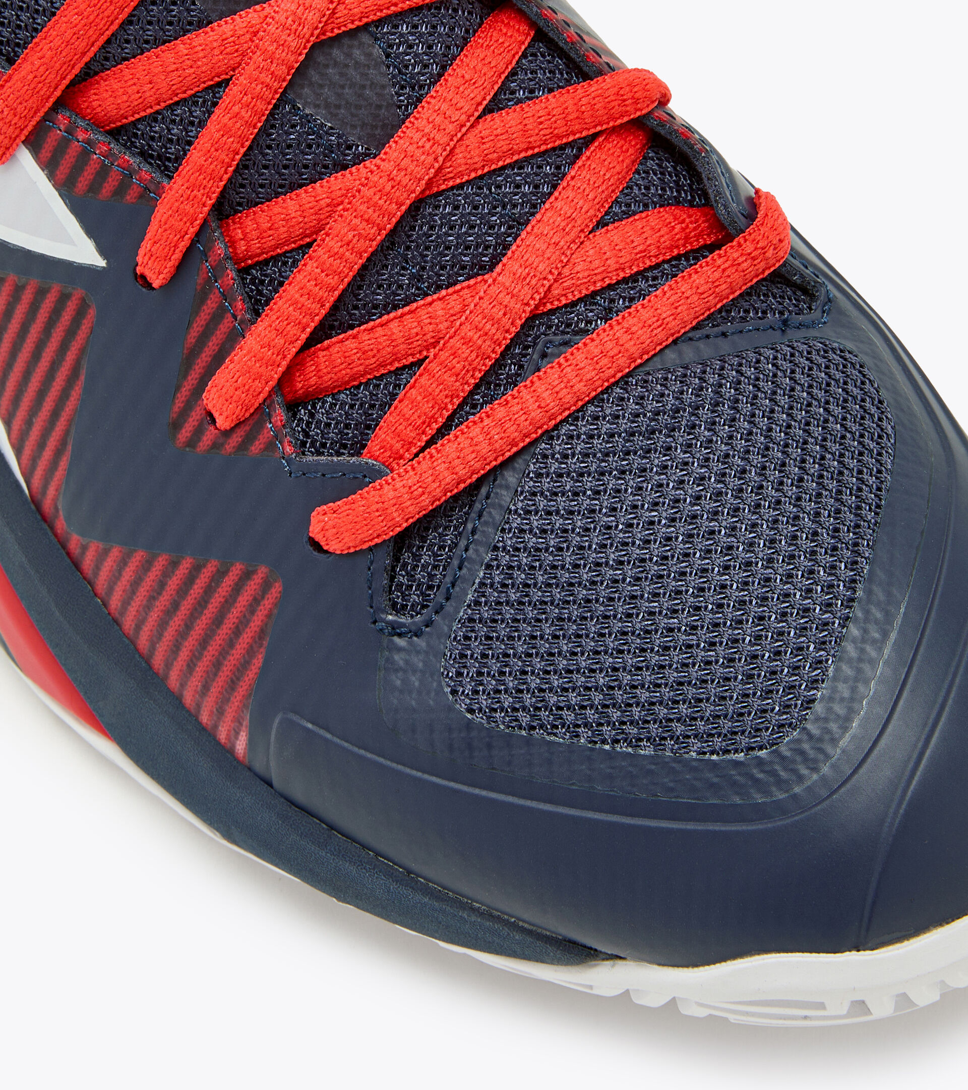 Tennis shoes for hard surfaces or clay - Men B.ICON 2 AG BLUE CORSAIR/WHITE/FIERY RED - Diadora