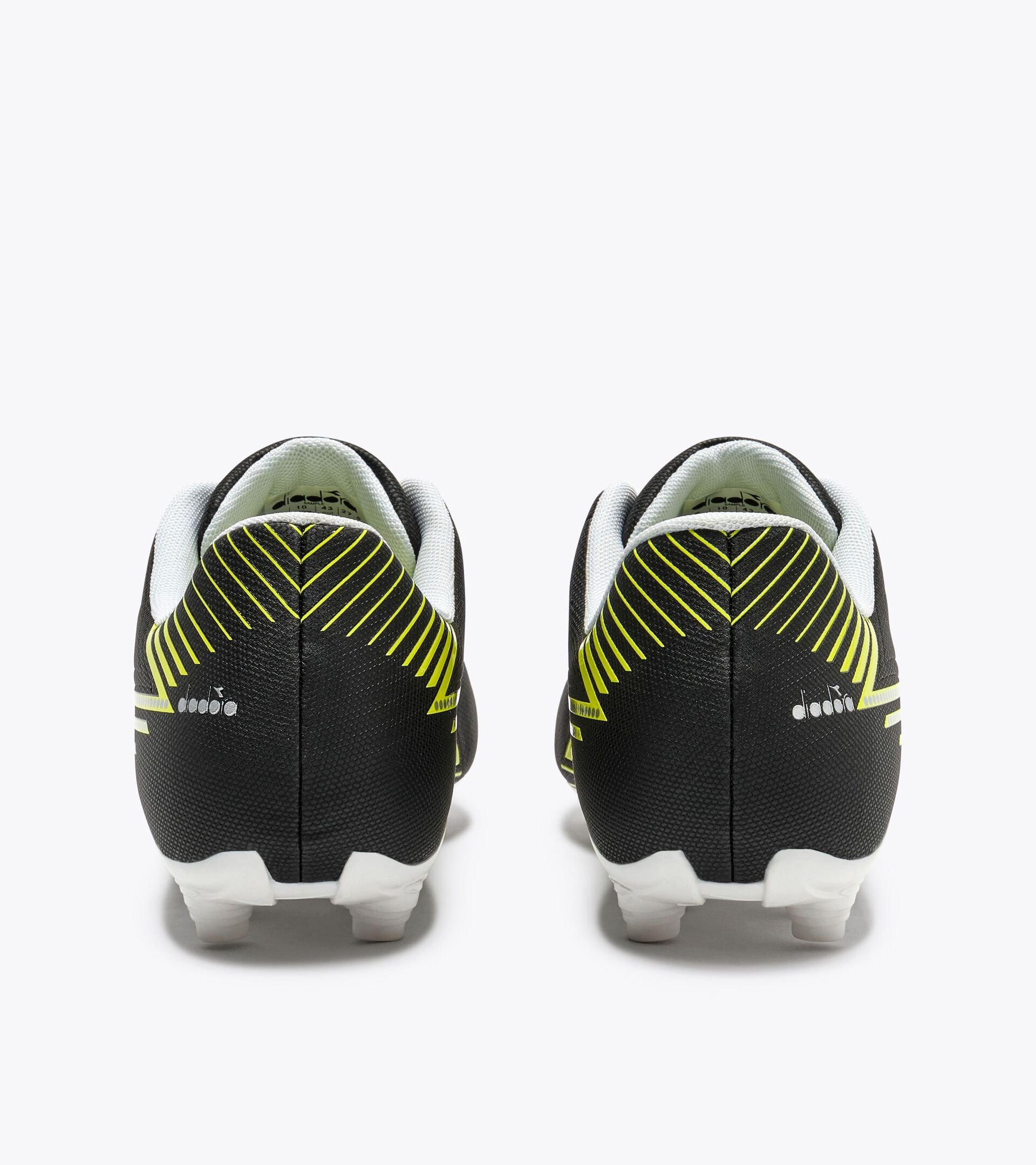 Bota de f&uacute;tbol para superficies compactas - Hombre PICHICHI 8 MG14 NERO/GIALLO FL DD/ARGENTO DD - Diadora