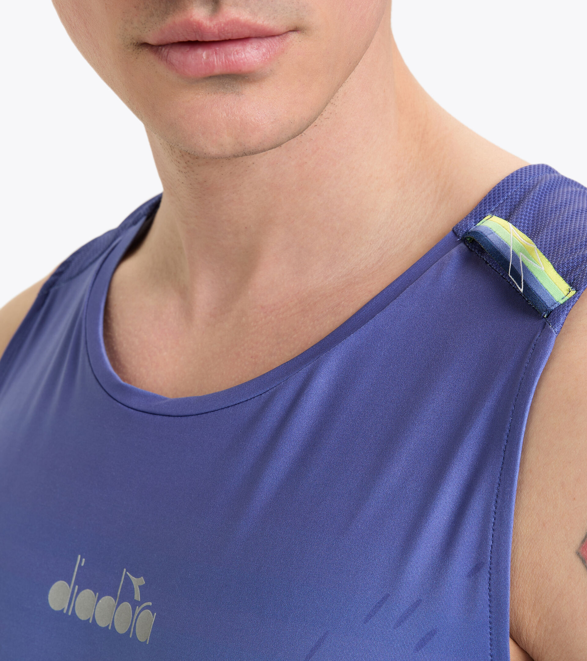 Super-light running vest top - Men SUPER LIGHT TANK BE ONE WATERY MURRINA - Diadora