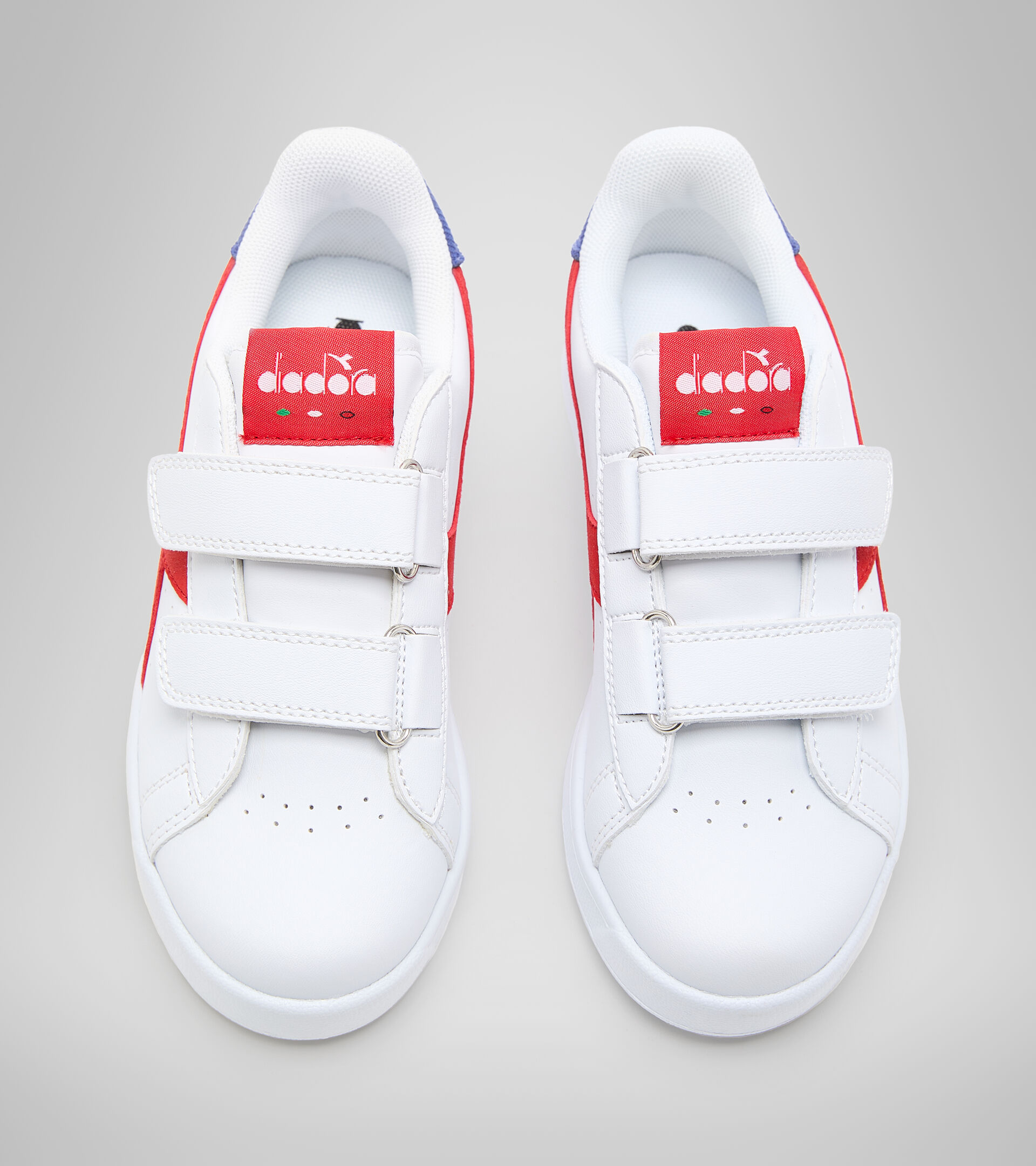Sportschuh - Kinder 4-8 Jahren GAME P ACE PS WEISS/GESCHMOLZEN LAVA ROT - Diadora