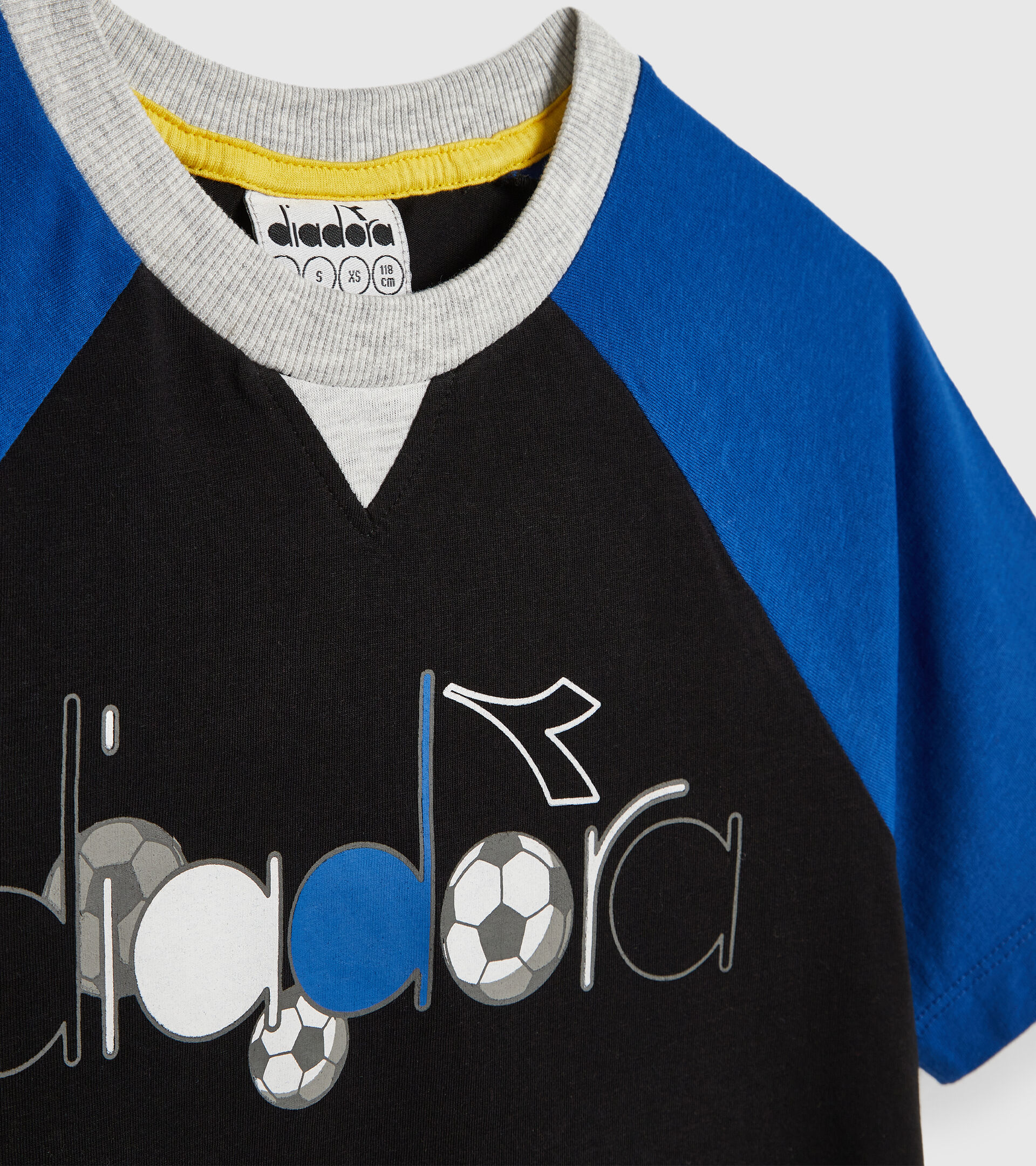 Cotton shorts/T-shirt set - Boys JB.SET SS SCORE BLACK - Diadora