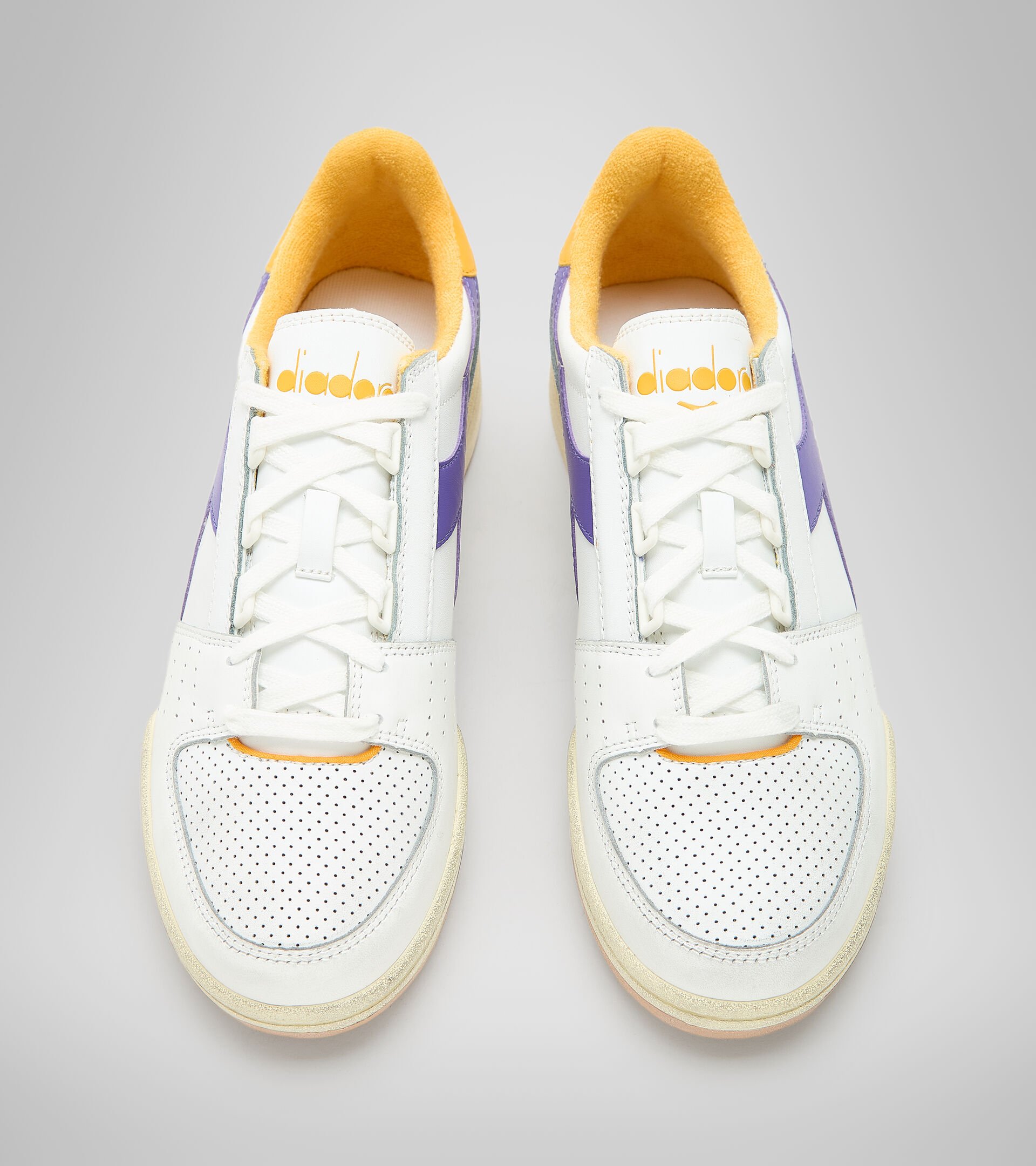 Sports shoes - Men  DAVIS LEATHER WHITE/BEESWAX - Diadora