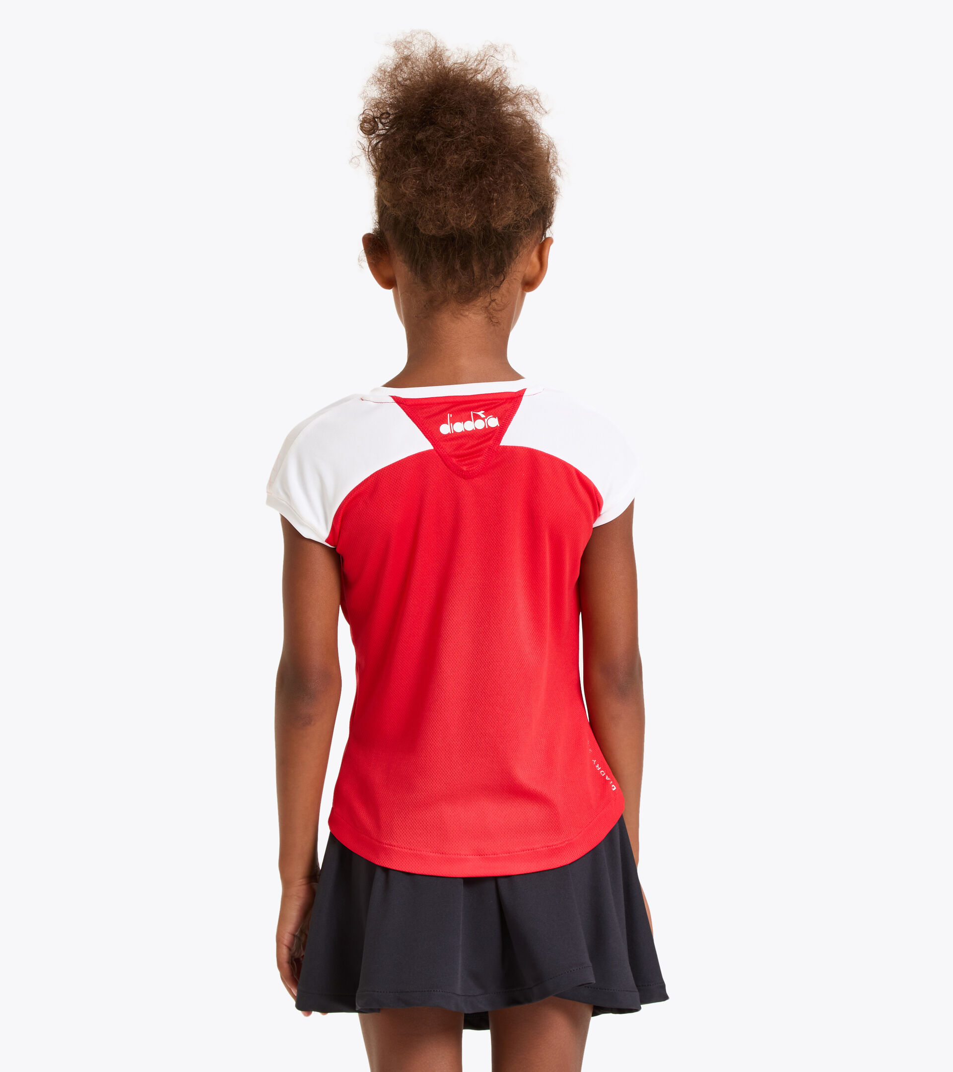 T-shirt da tennis - Bambina G. T-SHIRT COURT TOMATO RED - Diadora