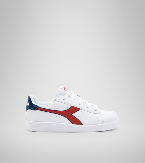 Sports shoes - Youth 8-16 years GAME P GS WHITE/AURORA RED - Diadora