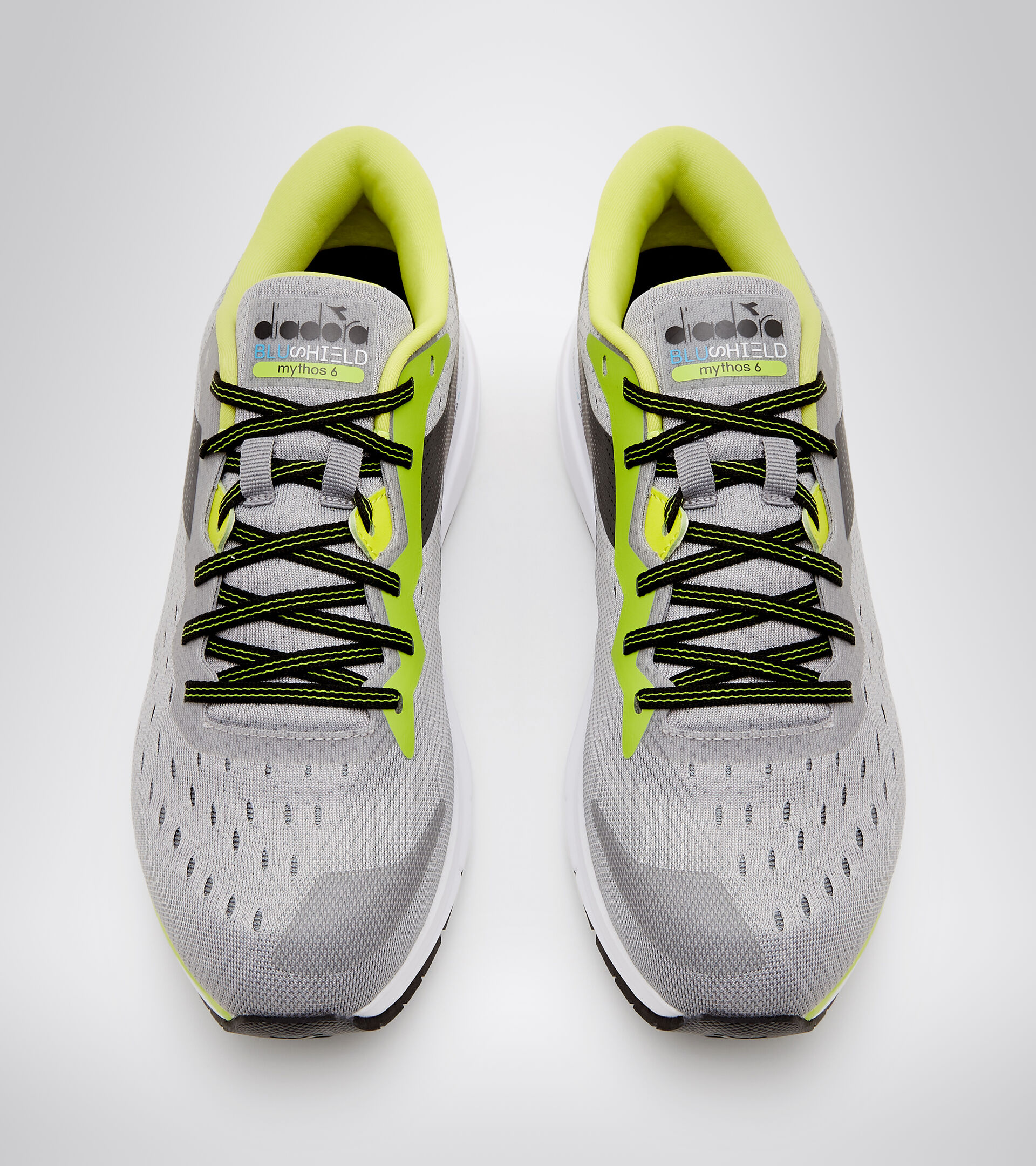 Running shoe - Men’s MYTHOS BLUSHIELD 6 ALLOY/STEEL GRAY/BLACK - Diadora
