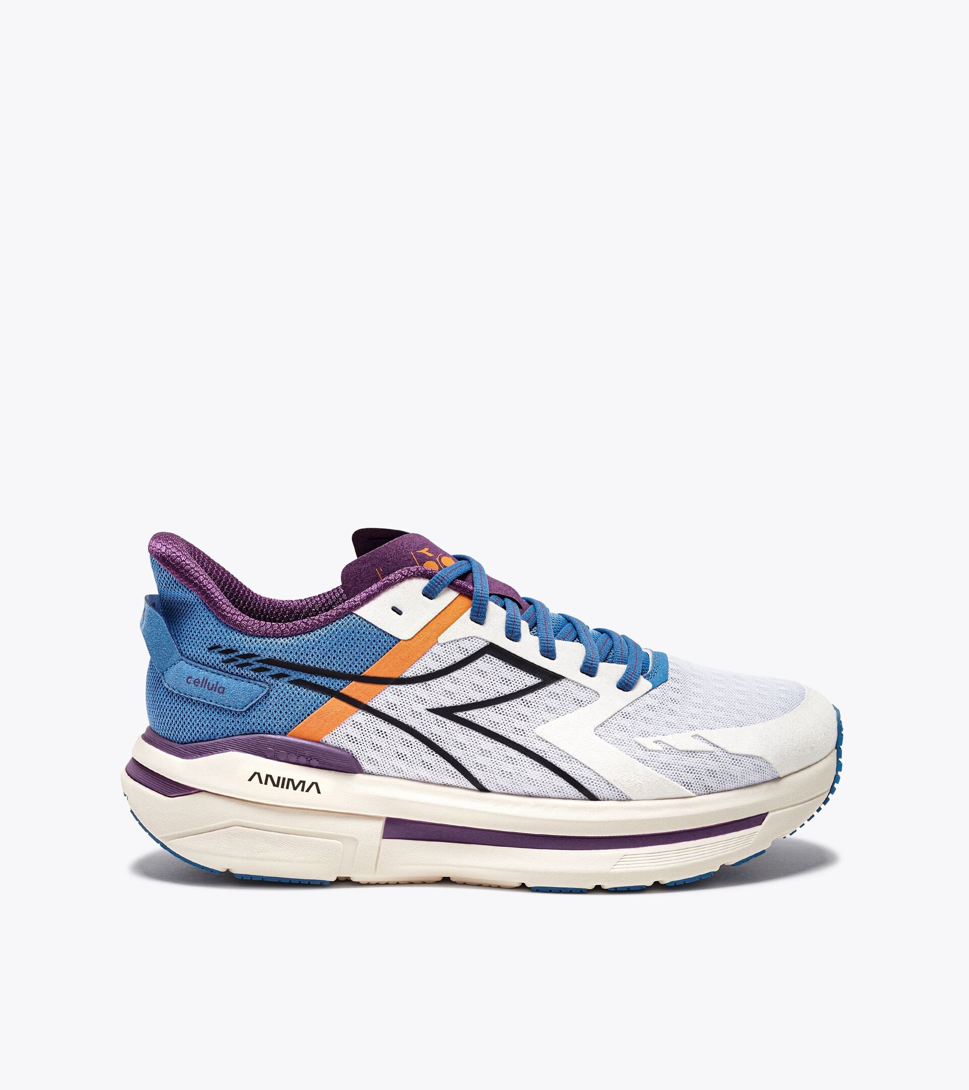 Running shoe - Comfort and stability - Men's CELLULA WHT/PACIFIC COAST/SUNSET PRPL - Diadora