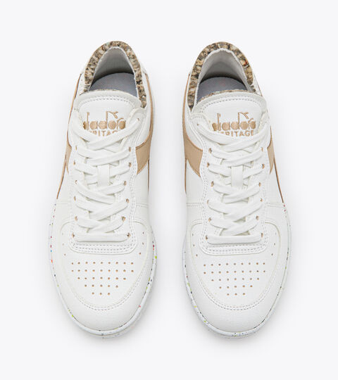 MI BASKET ROW CUT 2030, BLANCO/ARENA CALIDO Zapatilla Heritage - Unisex MI BASKET ROW CUT 2030 BLANCO/ARENA CALIDO - Diadora